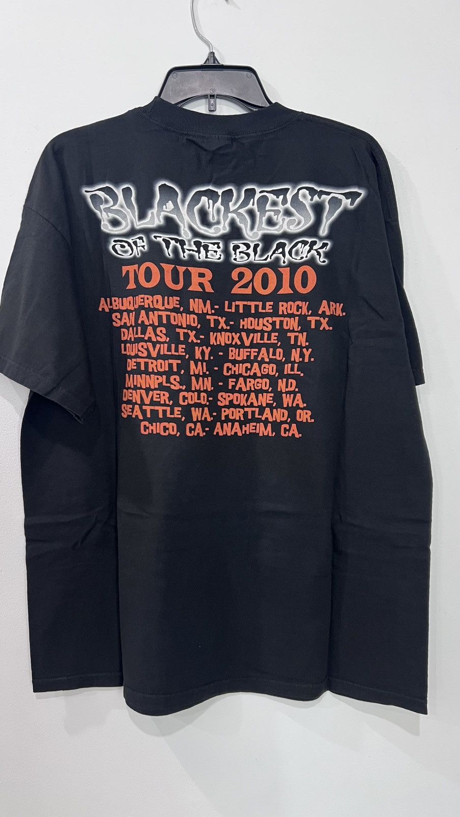 Band Tees × Vintage 2010 Danzig Blackest Of The Black Tour Tee Size XL Size US XL / EU 56 / 4 - 5 Thumbnail
