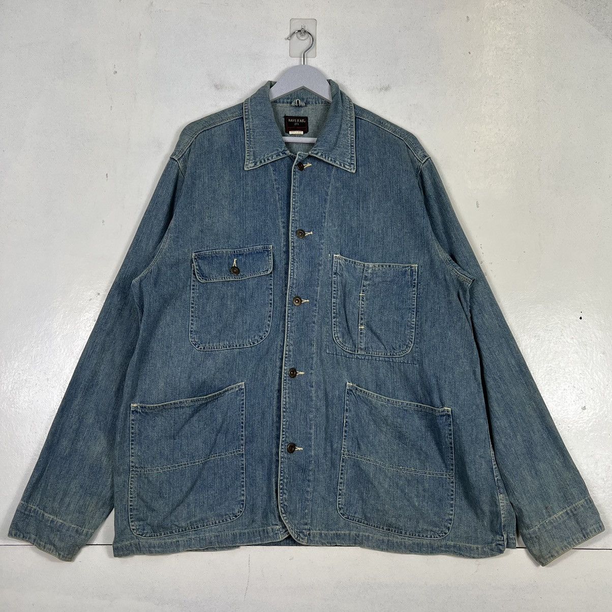 Japanese Brand 🔥 BAYLEAF DENIM CHORE JACKET Size US L / EU 52-54 / 3 - 2 Thumbnail