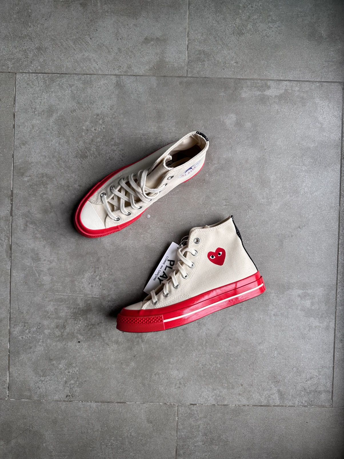 Comme des Garcons PLAY × Converse CDG PLAY x CONVERSE HI CHUCK TAILOR 70 Size US 6.5 / IT 36.5 - 2 Thumbnail