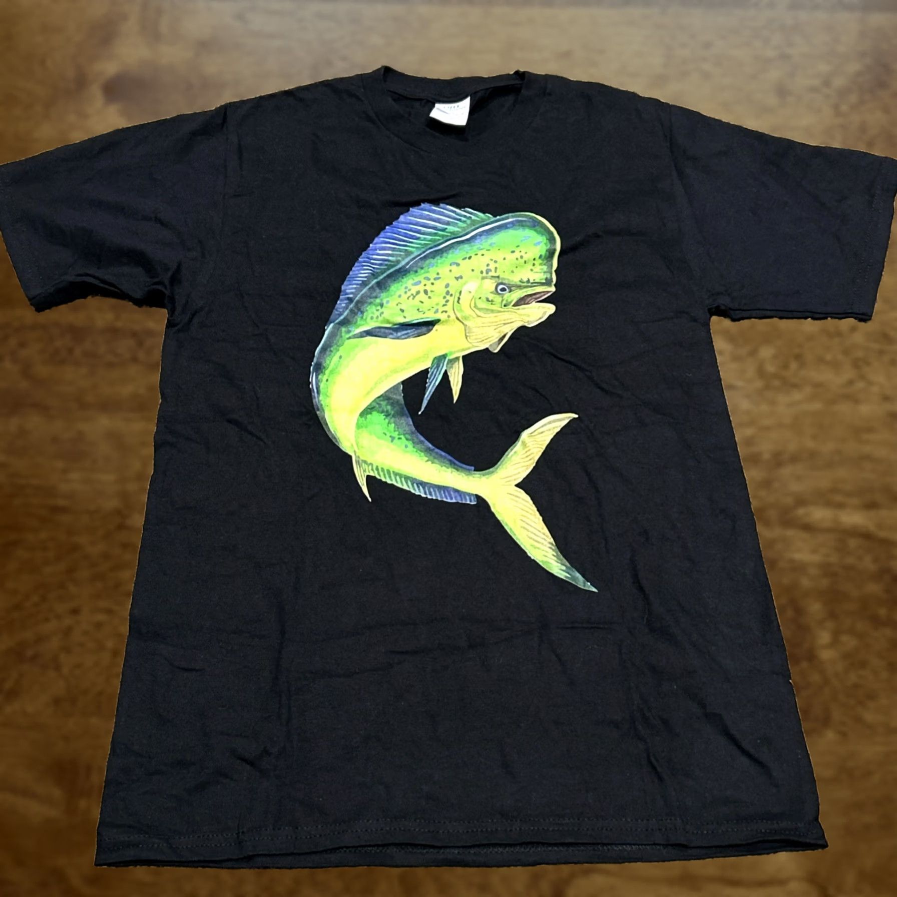 Port & Company Port & Company Mahi Mahi Adult S T Shirt Black Cotton Fish Crew Neck Short Sleeve Cotton T-Shirt Men Size US S / EU 44-46 / 1 - 1 Thumbnail