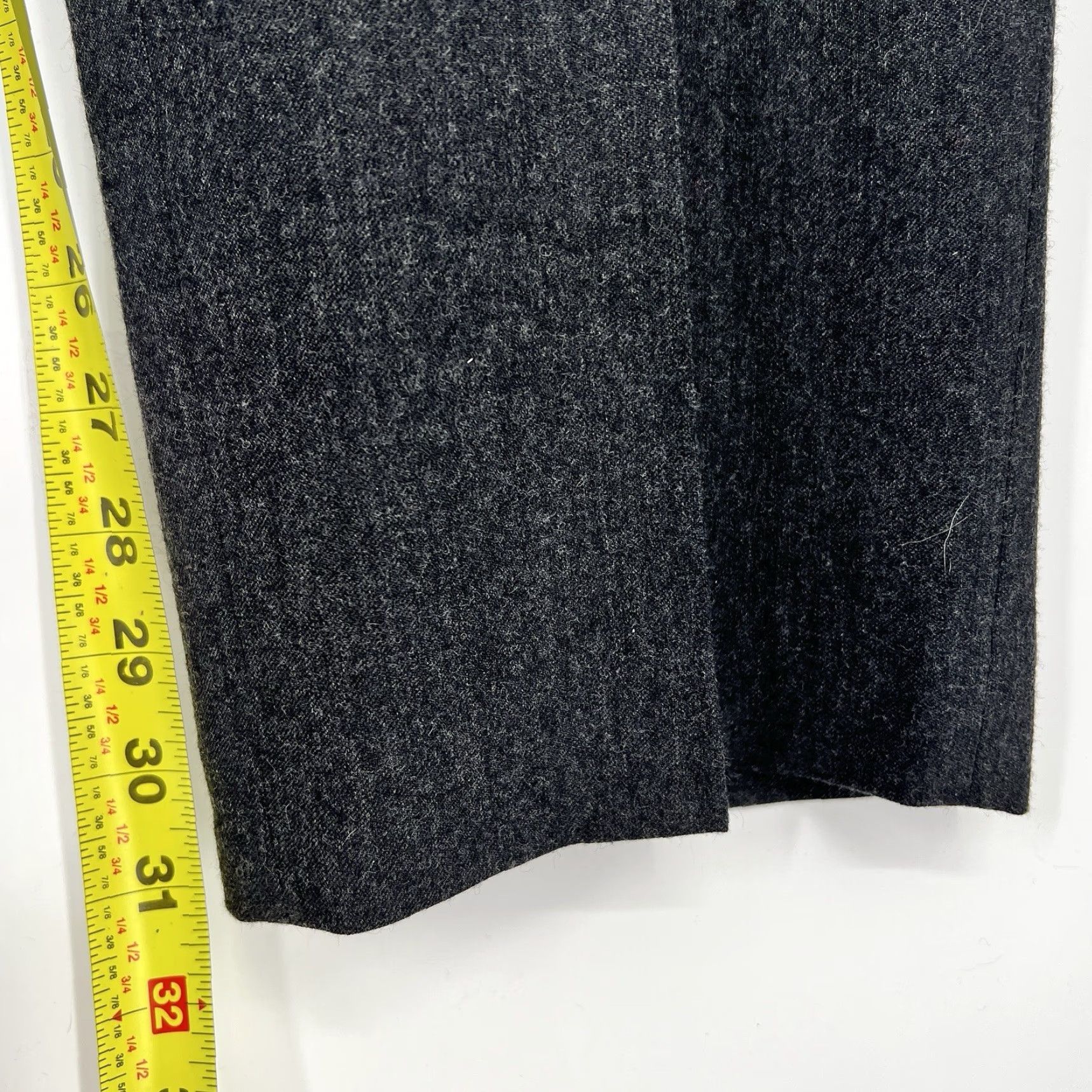 Ralph Lauren Lauren Ralph Lauren Dress Pants Mens 35x31 Charcoal Gray 100% Wool Slim Flat Front Zip Inseam 31 in Regular Color Gray Mens Dress Pants Size US 35 - 8 Thumbnail