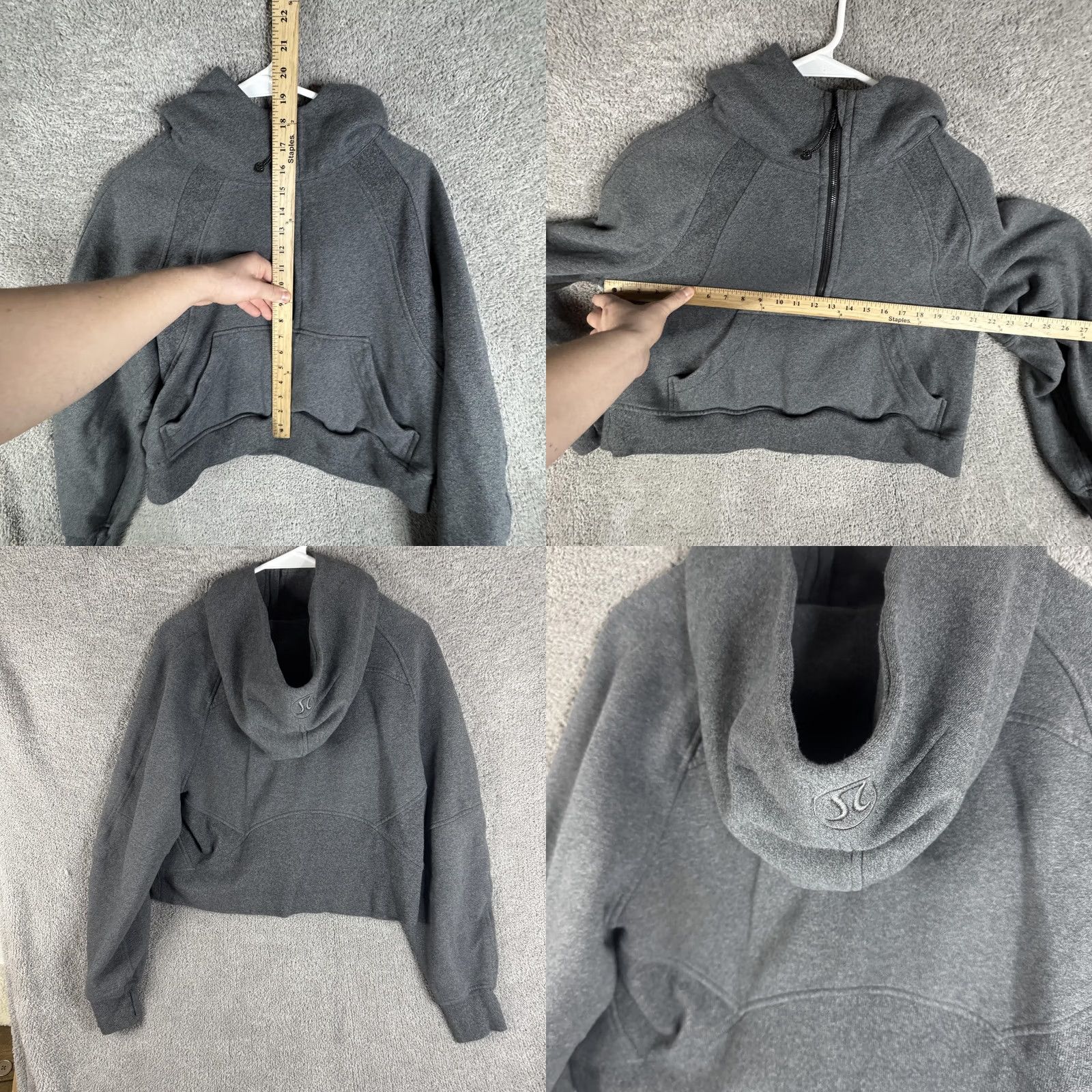 Lululemon Lululemon Scuba Hoodie Womens M Gray 1/2 Zip Fleece High Neck Pullover Size M / US 6-8 / IT 42-44 - 8 Thumbnail
