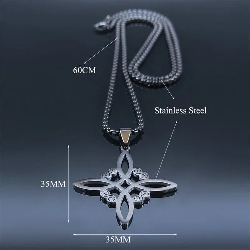 Jewelry Witch's Irish Knot Pendant Charms Necklace Emblem Size ONE SIZE - 6 Thumbnail