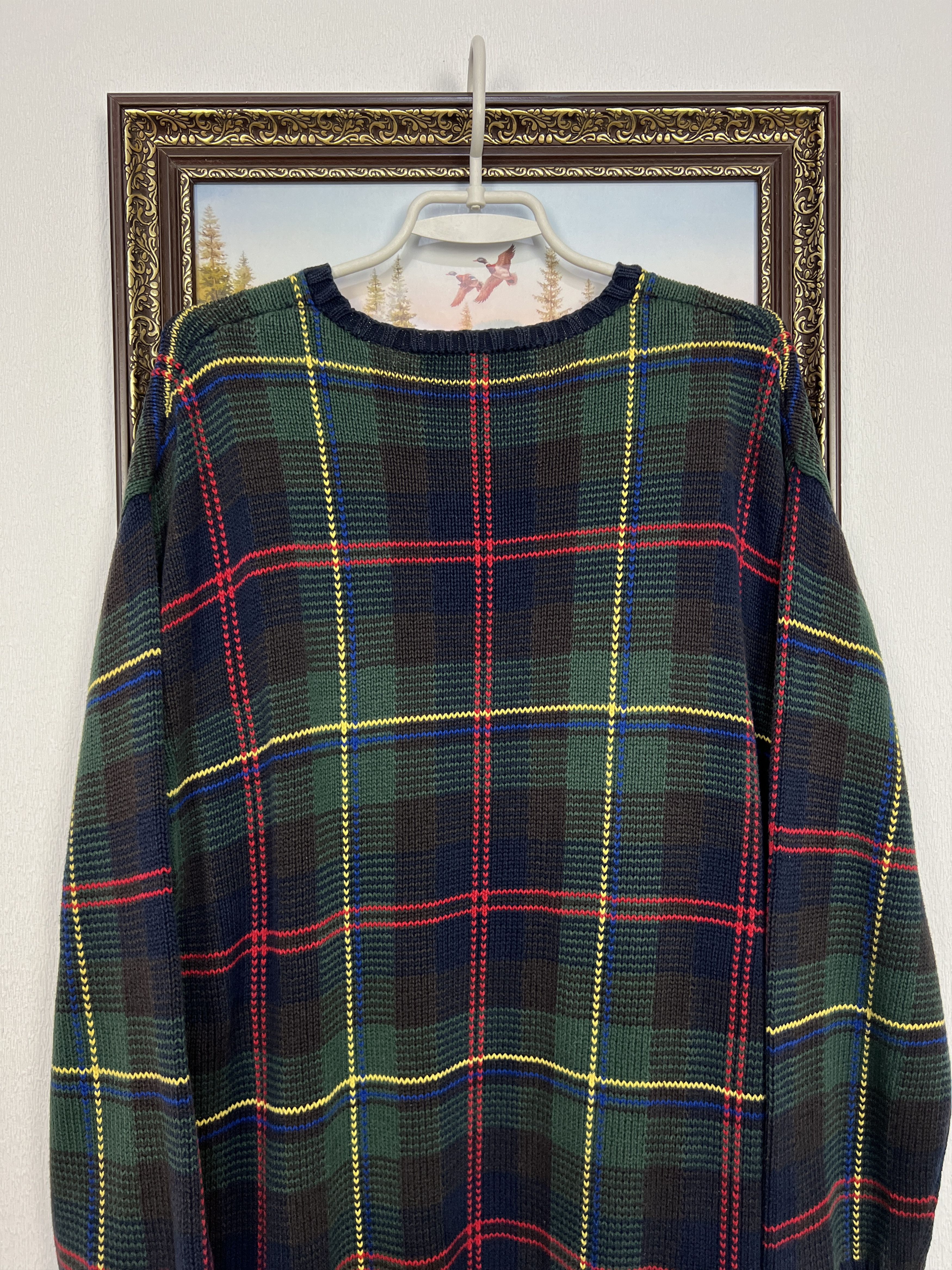 Ralph Lauren Vintage Ralph Lauren Golf Bag Striped Knit Sweater Pullover Size US M / EU 48-50 / 2 - 8 Thumbnail