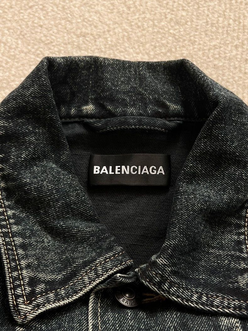Balenciaga Balenciaga Black and grey denim jacket Size US S / EU 44-46 / 1 - 4 Thumbnail