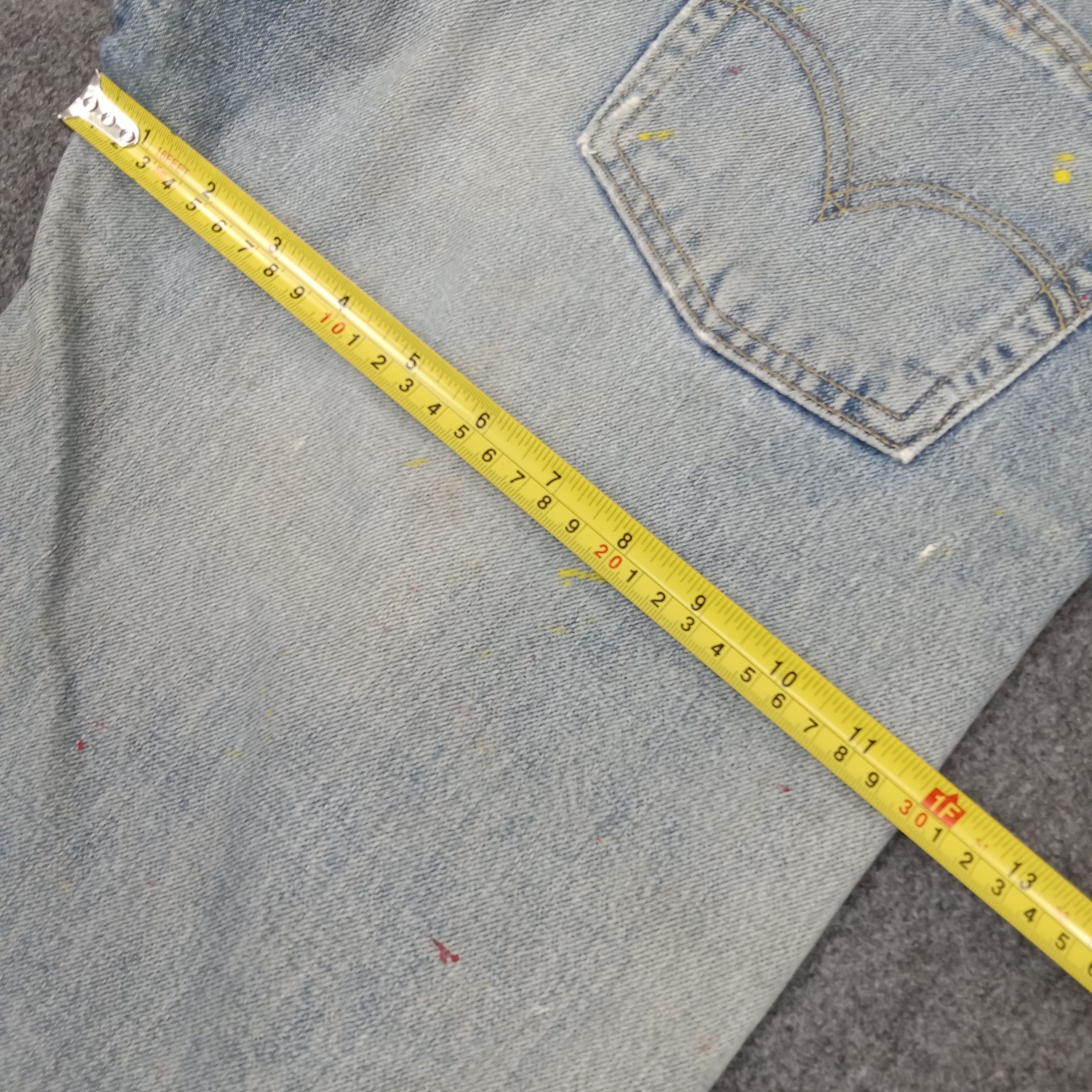 Levi's Levi's American Paint Art Distressed Denim Jeans c235n27 Size US 31 - 12 Thumbnail