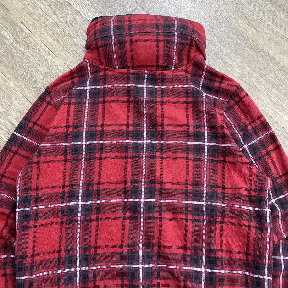 Le Grande Bleu (L.G.B.) 2000s Splendid Plaid Skulls Punk Rock Lgb Zip Fur Hoodie Y2K Size US M / EU 48-50 / 2 - 12 Thumbnail