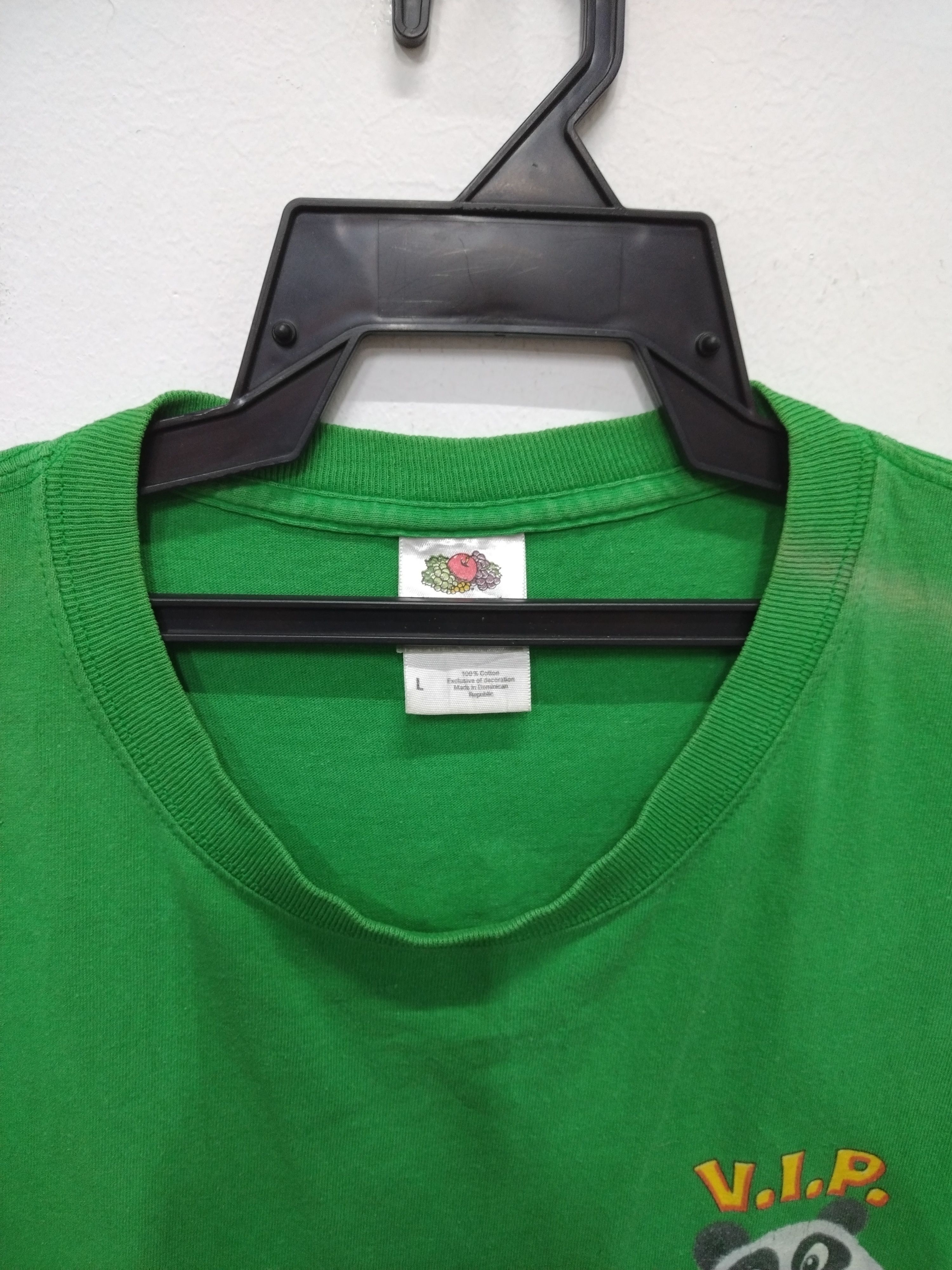 Fruit Of The Loom Sunfaded Fruit of the loom VIP PANDA MANIA T-Shirt Green Size US L / EU 52-54 / 3 - 2 Thumbnail