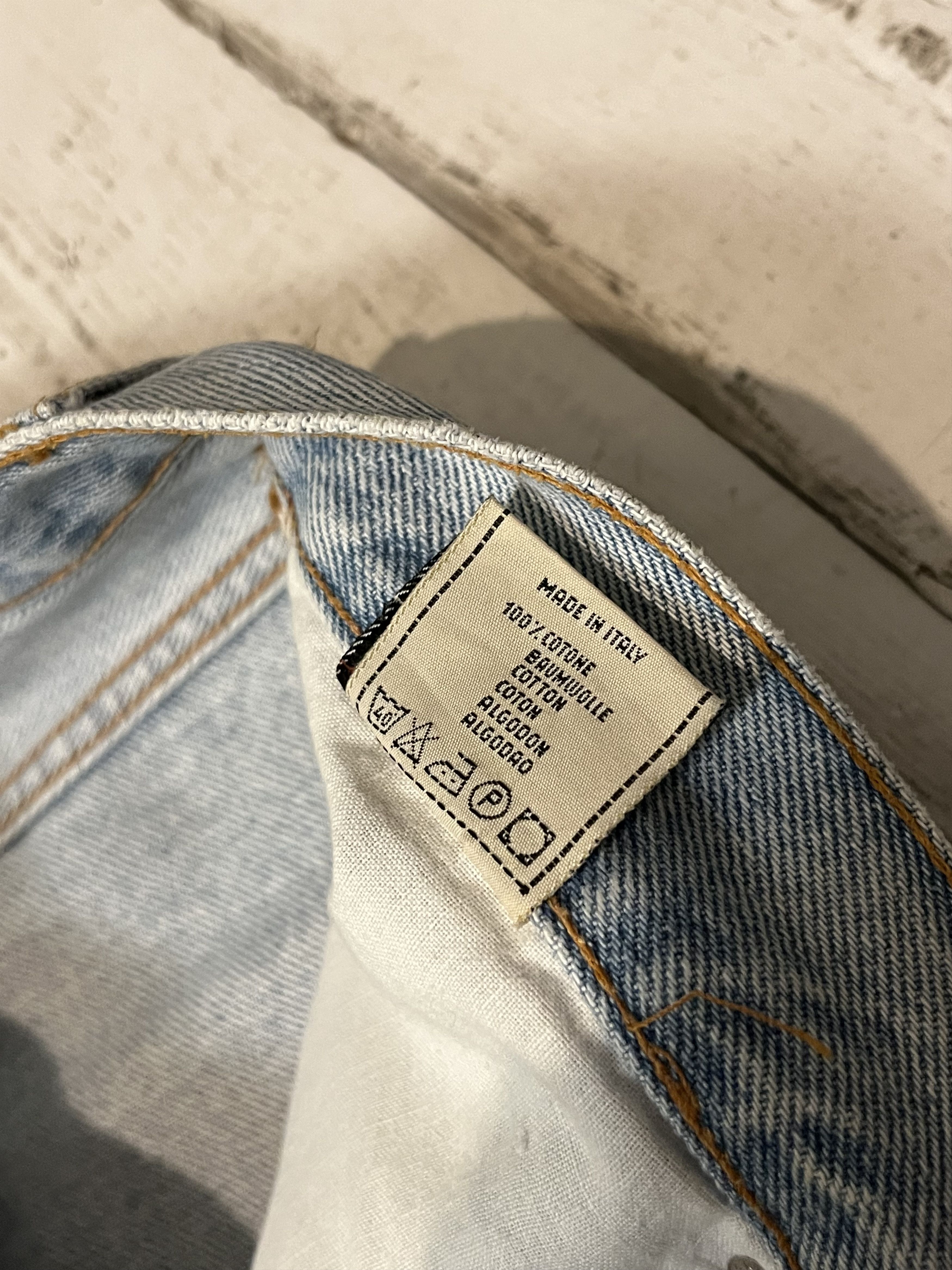 Chevignon × Vintage Vintage 90s Chevignon Baby Blue Denim Jeans Made in Italy Size US 33 - 9 Thumbnail