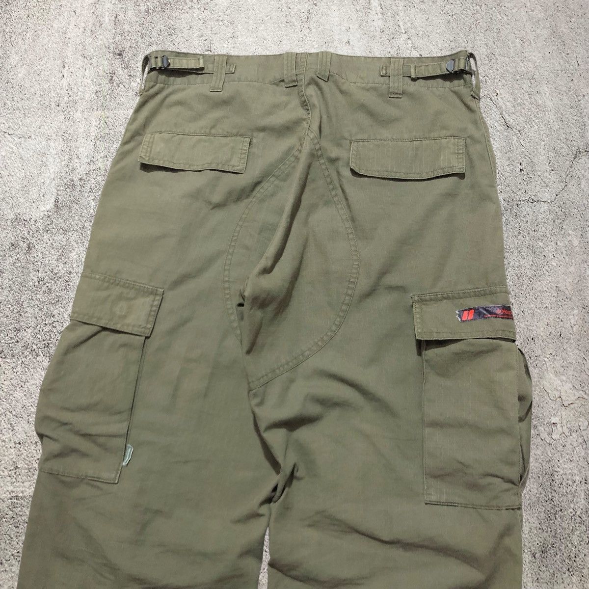 Wtaps 🇯🇵 2000s Wtaps Trousers Cotton Ripstop Cargo Pants Green Army Size US 34 / EU 50 - 10 Thumbnail