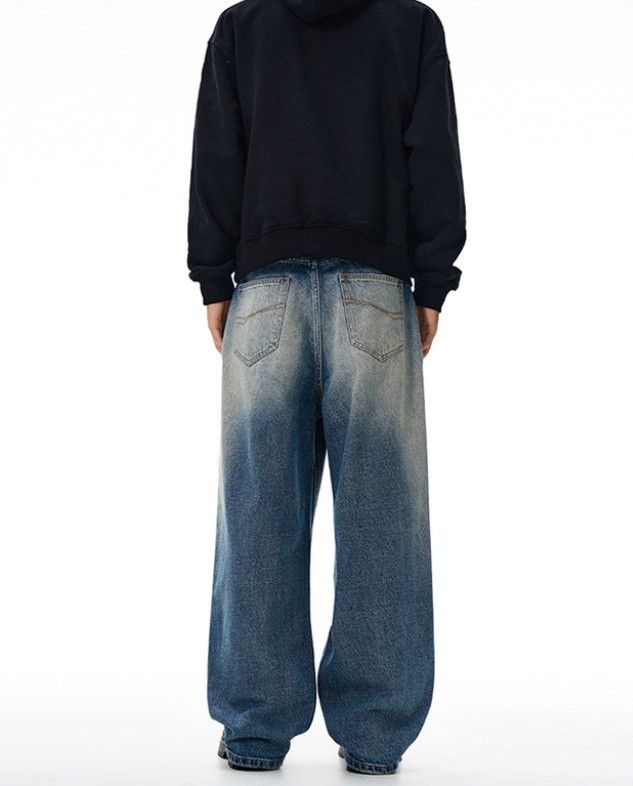 Vintage American retro baggy wide-leg jeans for men Size US 32 / EU 48 - 4 Thumbnail