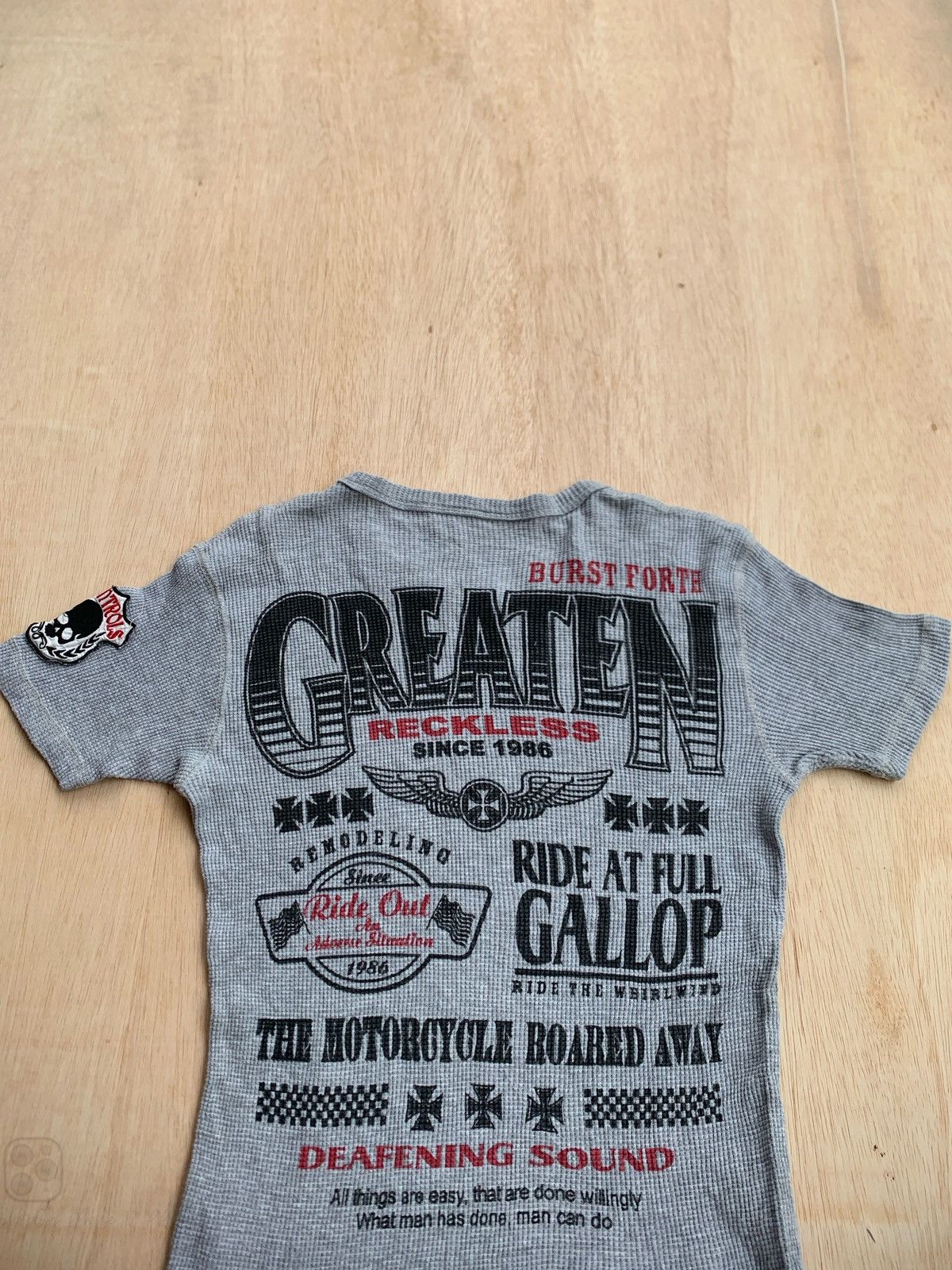 Hysteric Glamour × Japanese Brand Greaten Motorcycle Roared away Tshirt Size US M / EU 48-50 / 2 - 4 Thumbnail