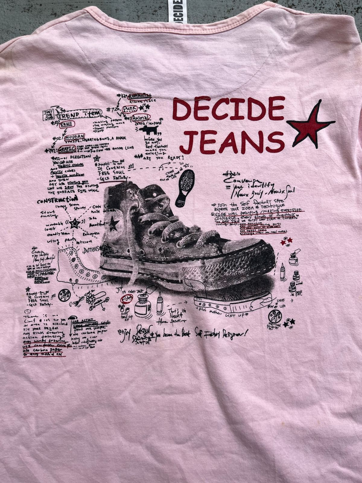 If Six Was Nine × Japanese Brand × Le Grande Bleu (L.G.B.) JAPANASE Y2K DECIDE POEM TEE Size US L / EU 52-54 / 3 - 2 Thumbnail
