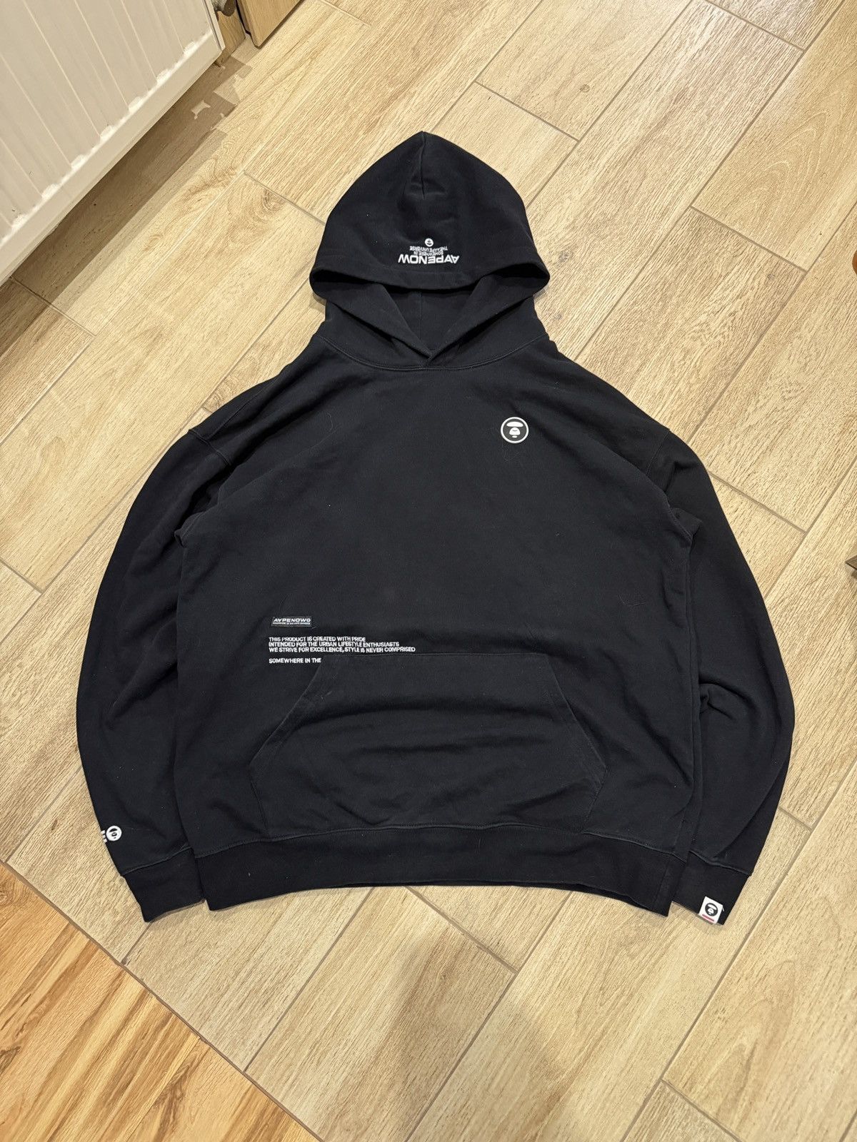 Aape Aape Now Japanese Hoodie blank basic bape vintage RARE Size US XL / EU 56 / 4 - 1 Thumbnail