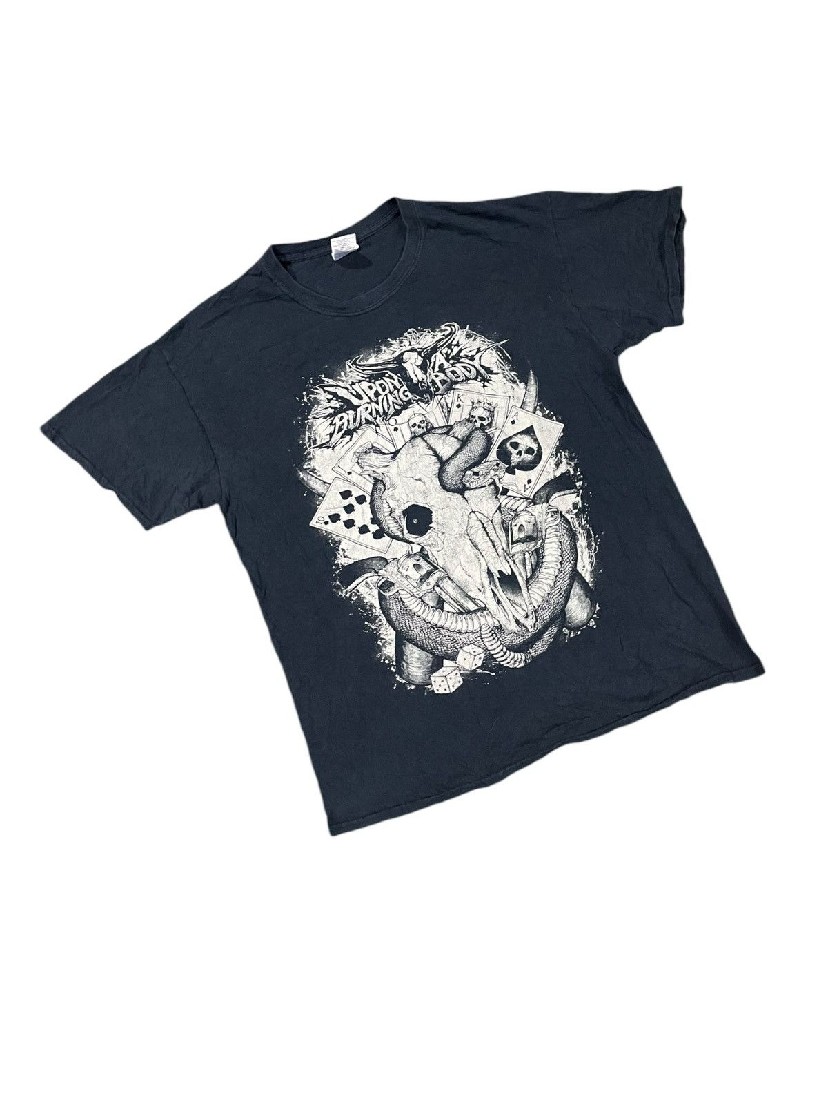 Band Tees × Vintage VTG Upon A Burning Body Metalcore Band Tee Size US L / EU 52-54 / 3 - 4 Thumbnail