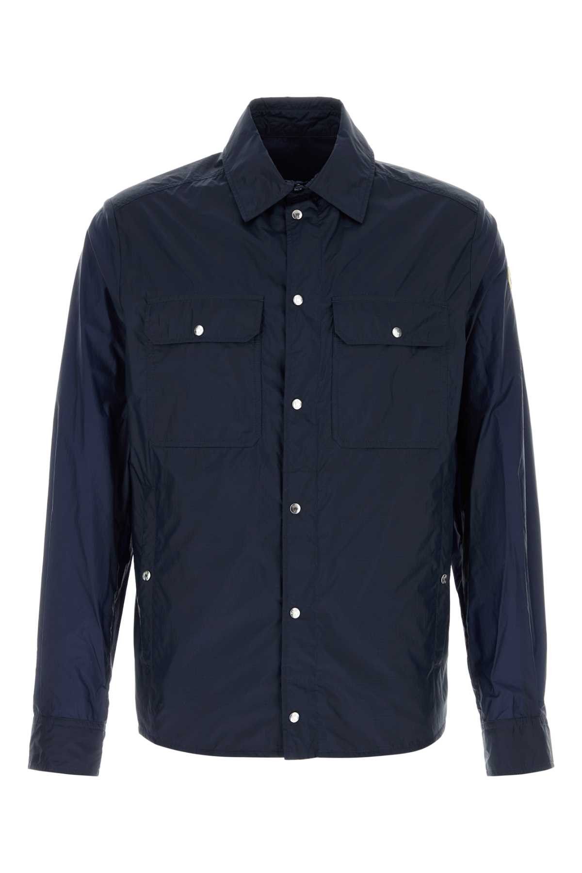 Moncler Navy Blue Nylon Shirt Size US XL / EU 56 / 4 - 1 Thumbnail