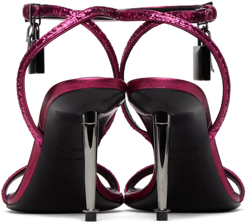 Tom Ford o1loc1c1224 W2748 Mid Heel Sandals in Fuchsia Size US 7.5 / IT 37.5 - 2 Thumbnail