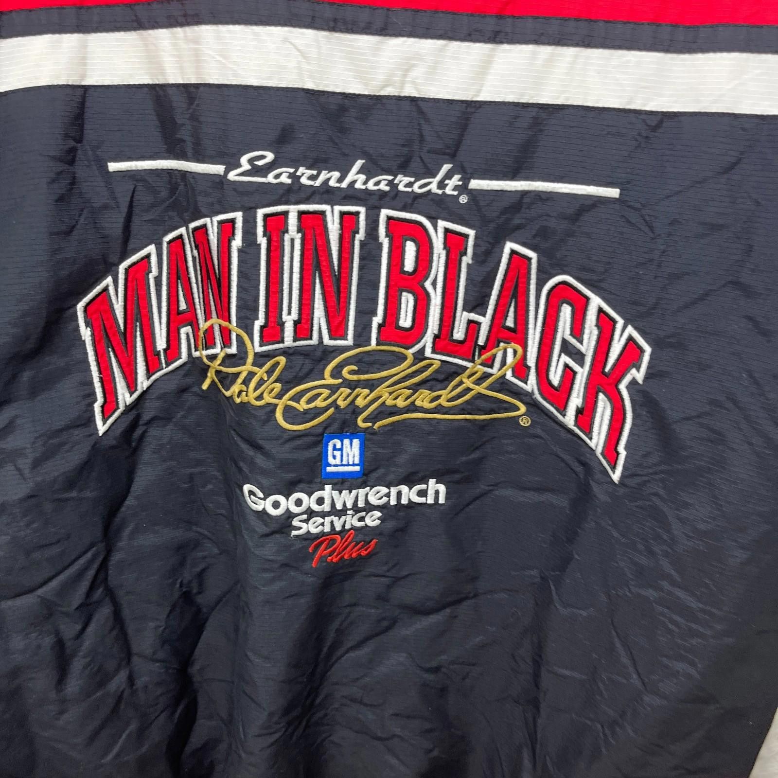 Chanel Vintage 90s NASCAR Dale Earnhardt Black Racing Jacket Large Size ONE SIZE - 4 Thumbnail