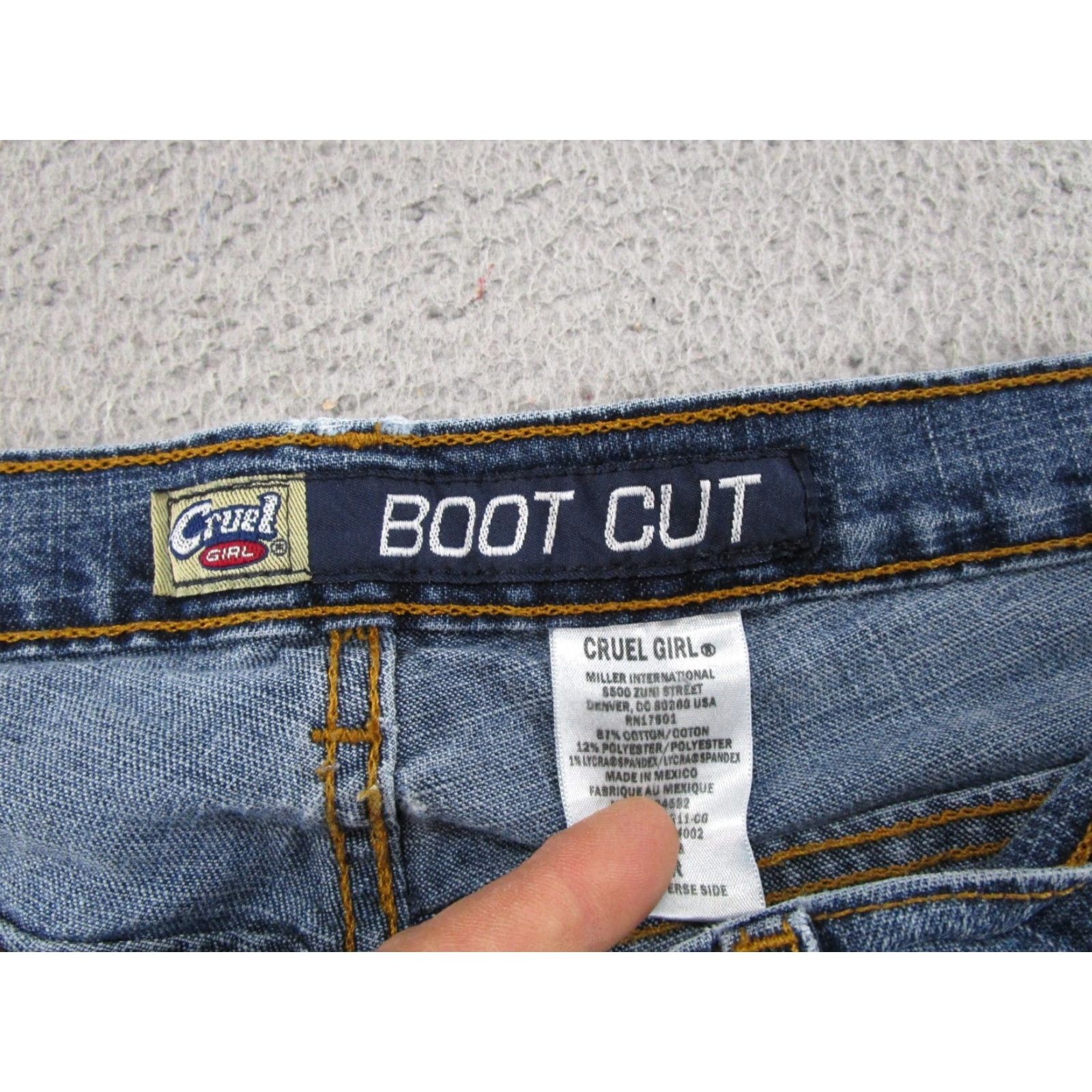 Vintage VINTAGE Cruel Girl Boot Cut Jeans Women's Size 17 R Blue Denim 5-Pocket Design Boots Size 38" / US 16 / IT 52 - 5 Thumbnail