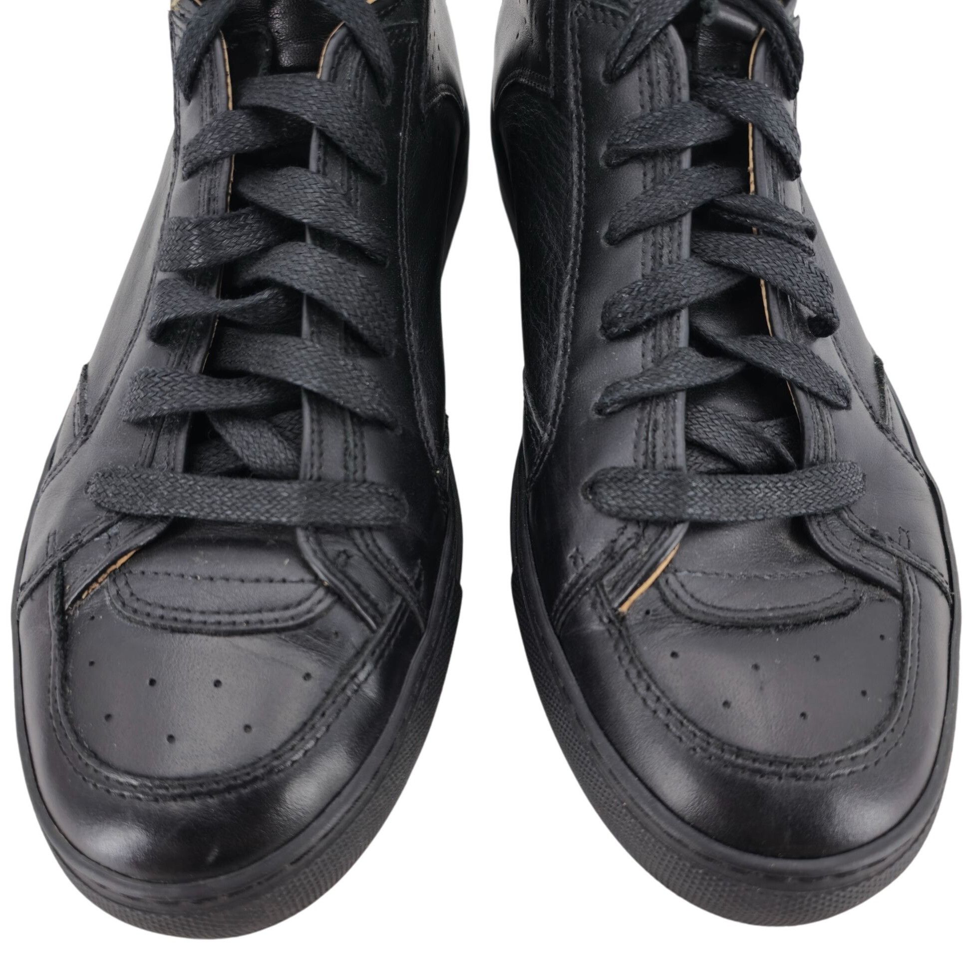 Maison Margiela MM6 Maison Margiela Black Nappa Calfskin High Top Sneakers 7 Size US 7 / EU 40 - 2 Thumbnail