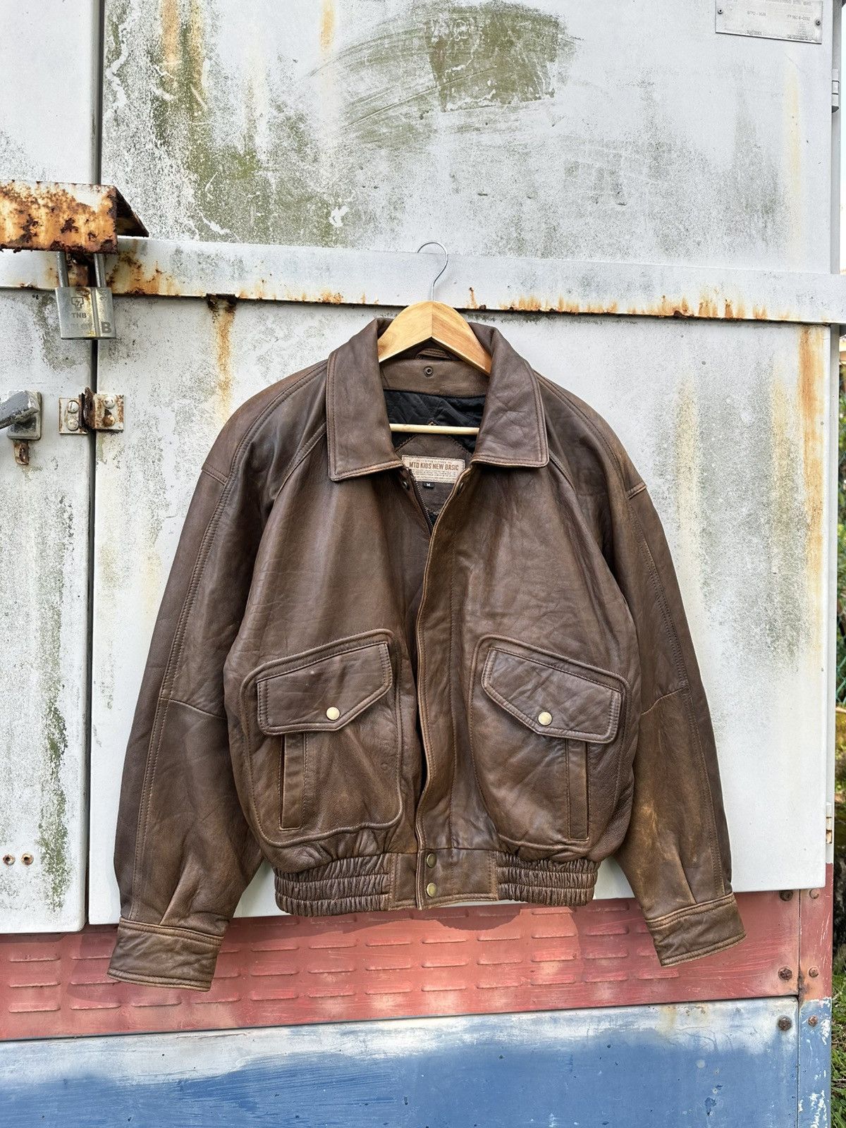 Vintage 🪖Vintage Aviator Leather Bomber Jacket Size US M / EU 48-50 / 2 - 4 Thumbnail