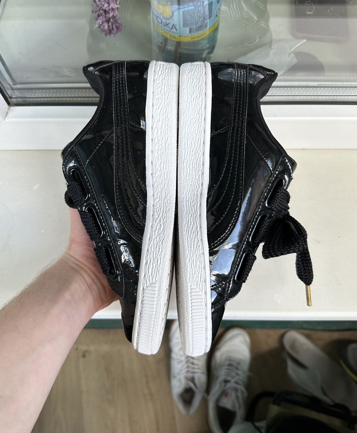 Puma Puma Basket Patent Leather Suede Big Laces 6,5Us/37eur/23 Cm Size US 6.5 / IT 36.5 - 4 Thumbnail