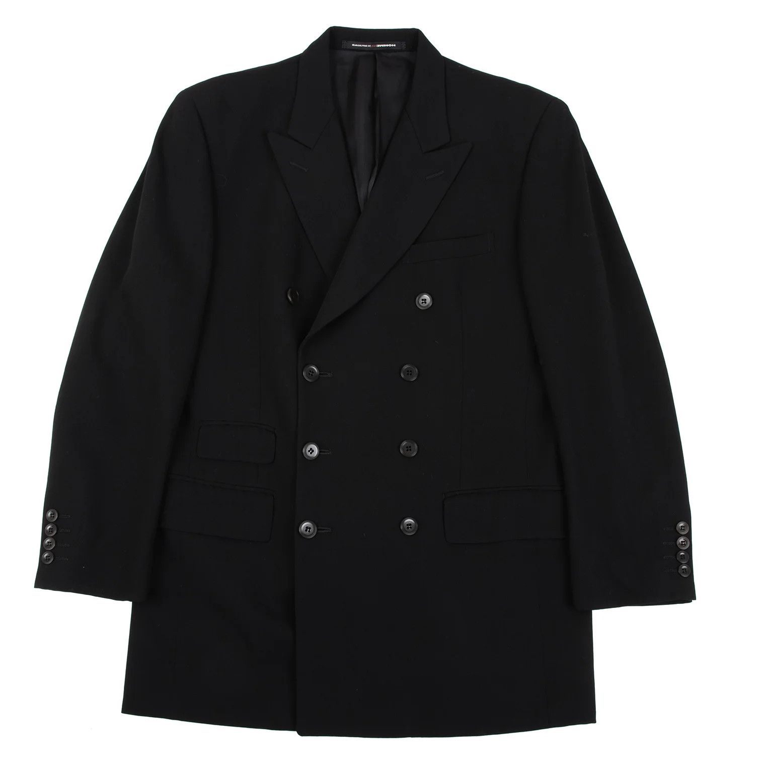 Jean Paul Gaultier Wool-Rayon Suit Set in Black, Size 48M Size US 32 / EU 48 - 2 Thumbnail