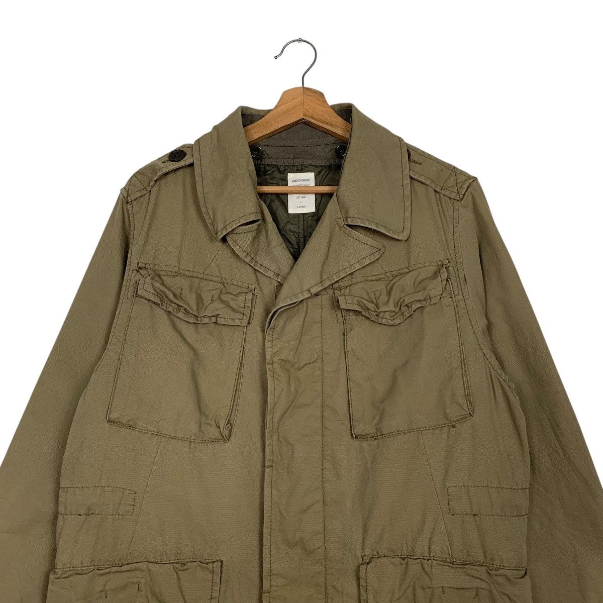Japanese Brand Japanese Brand Back Number Multipocket Military Jacket Size US L / EU 52-54 / 3 - 2 Thumbnail