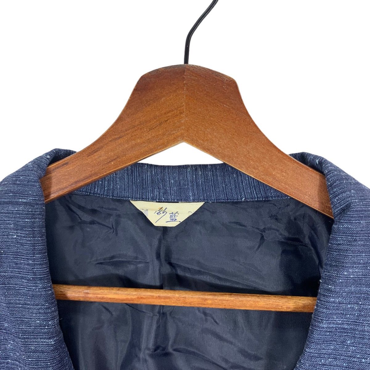 Indigo × Issey Miyake × Japanese Brand VINTAGE INDIGO SASSIKO BORO BUTTON JACKET Size US M / EU 48-50 / 2 - 5 Thumbnail