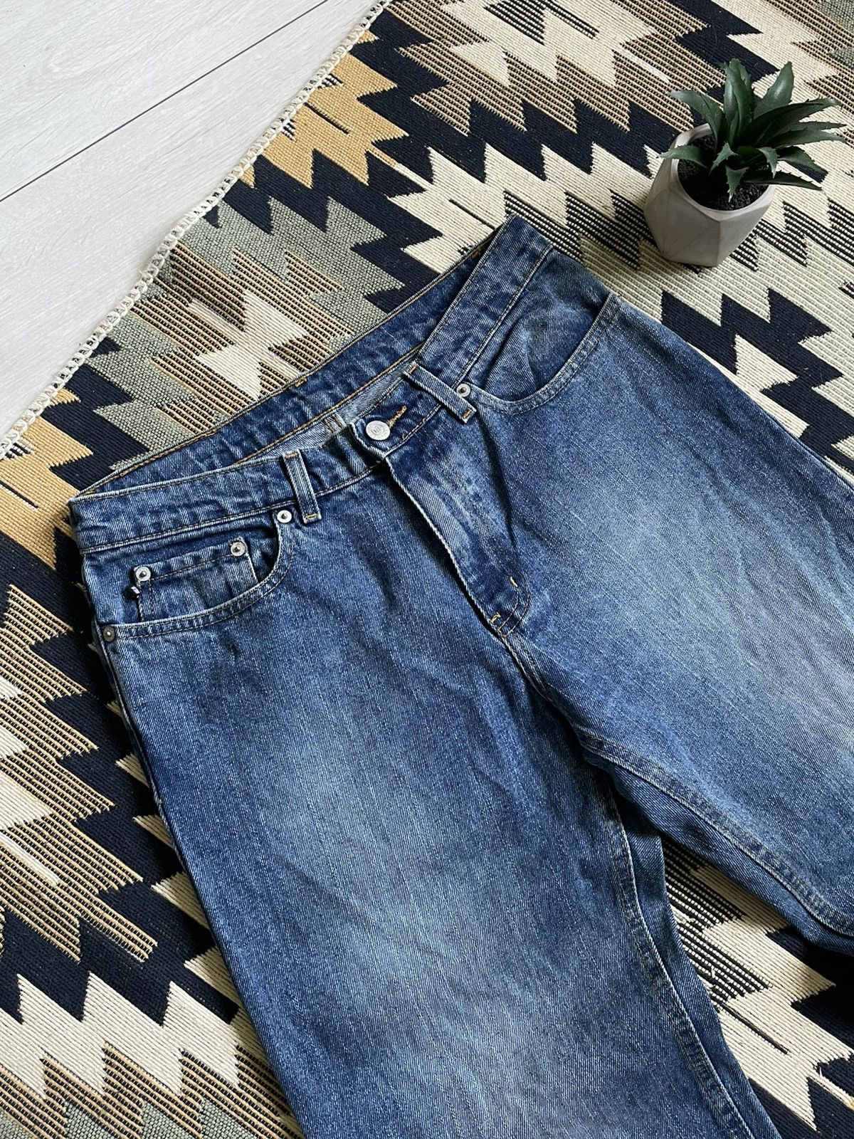 Polo Ralph Lauren × Vintage Vintage Polo Ralph Lauren Denim Y2K Baggy Jeans Size US 31 - 7 Thumbnail