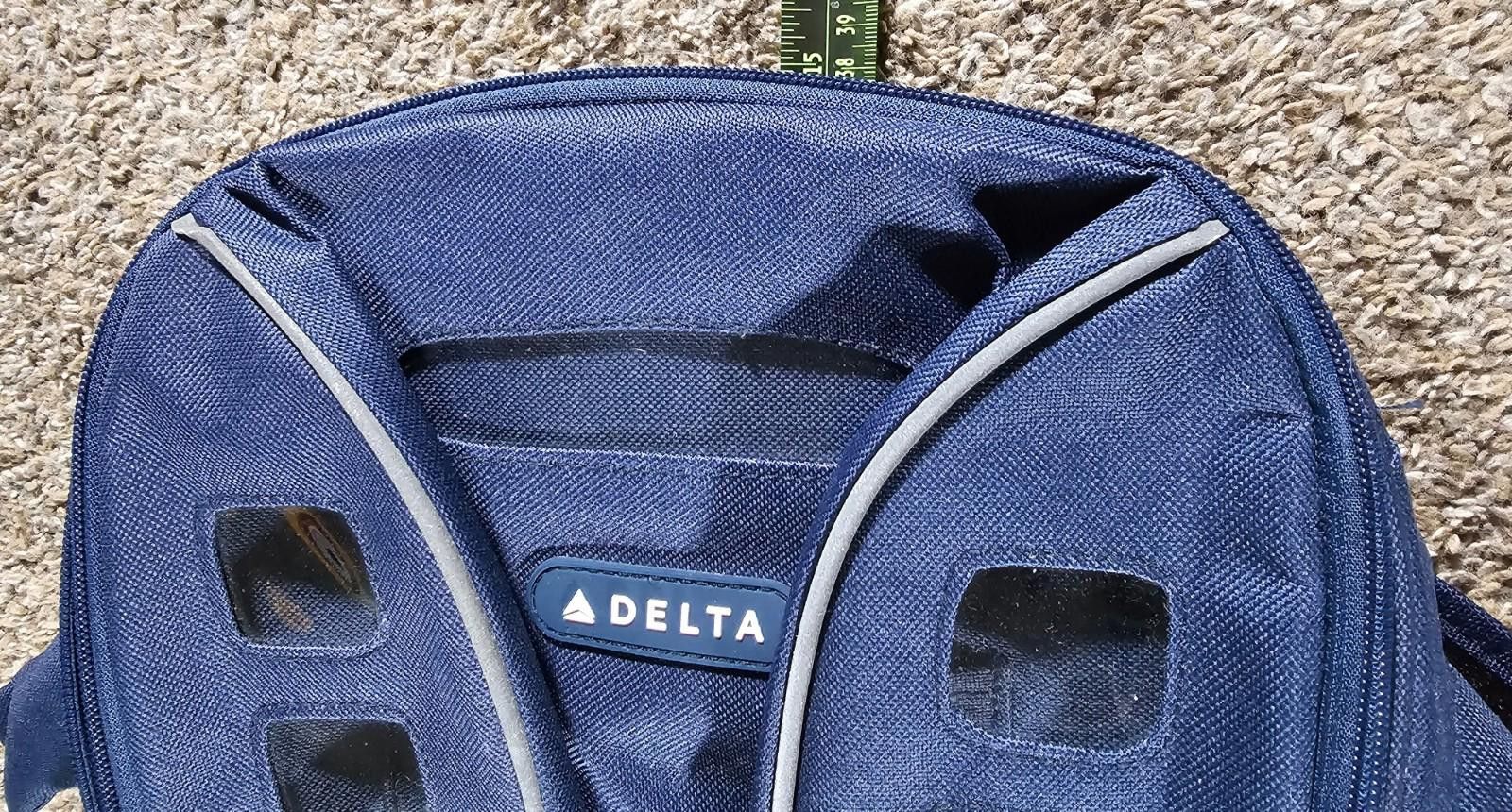 Designer DELTA AIRLINES Premium Airplane Backpack Travel Carry On Bag Size ONE SIZE - 8 Thumbnail