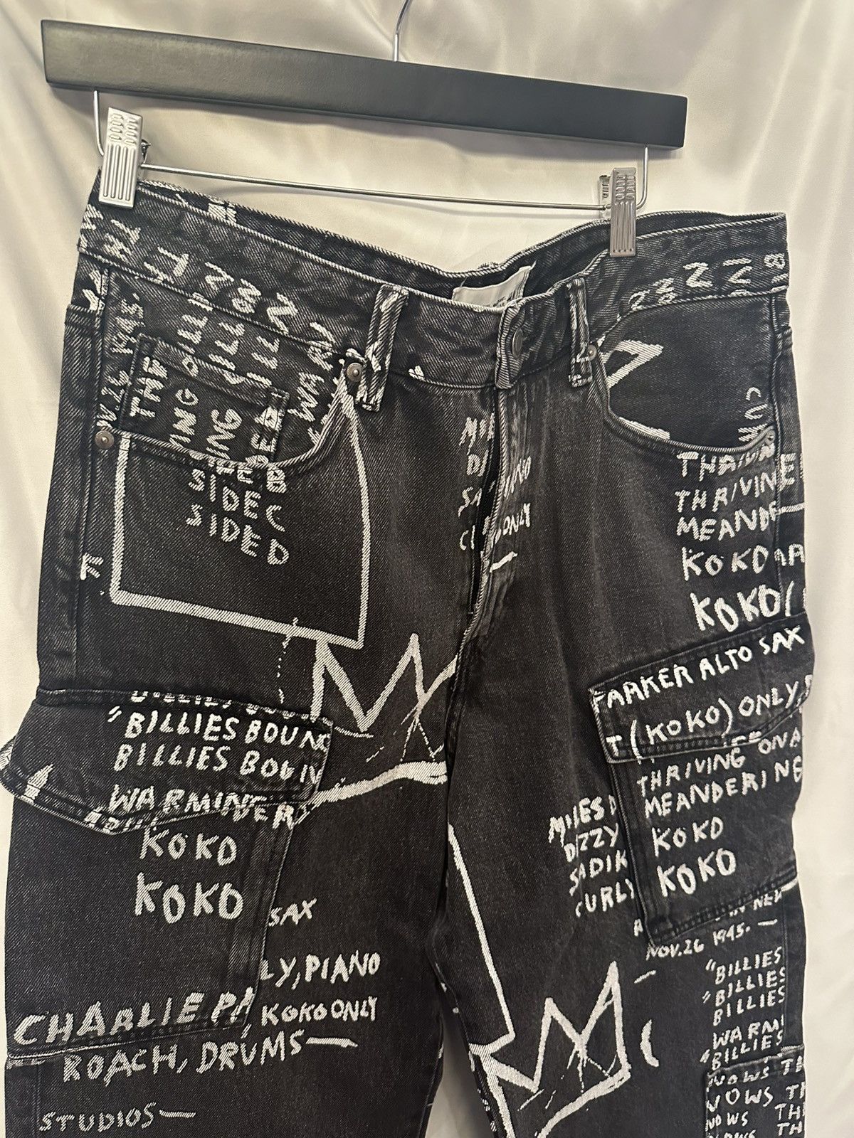 H&M × Jean-Michel Basquiat × Who Decides War JMB x H&M x Who Decides War Denim Size US 32 / EU 48 - 6 Thumbnail