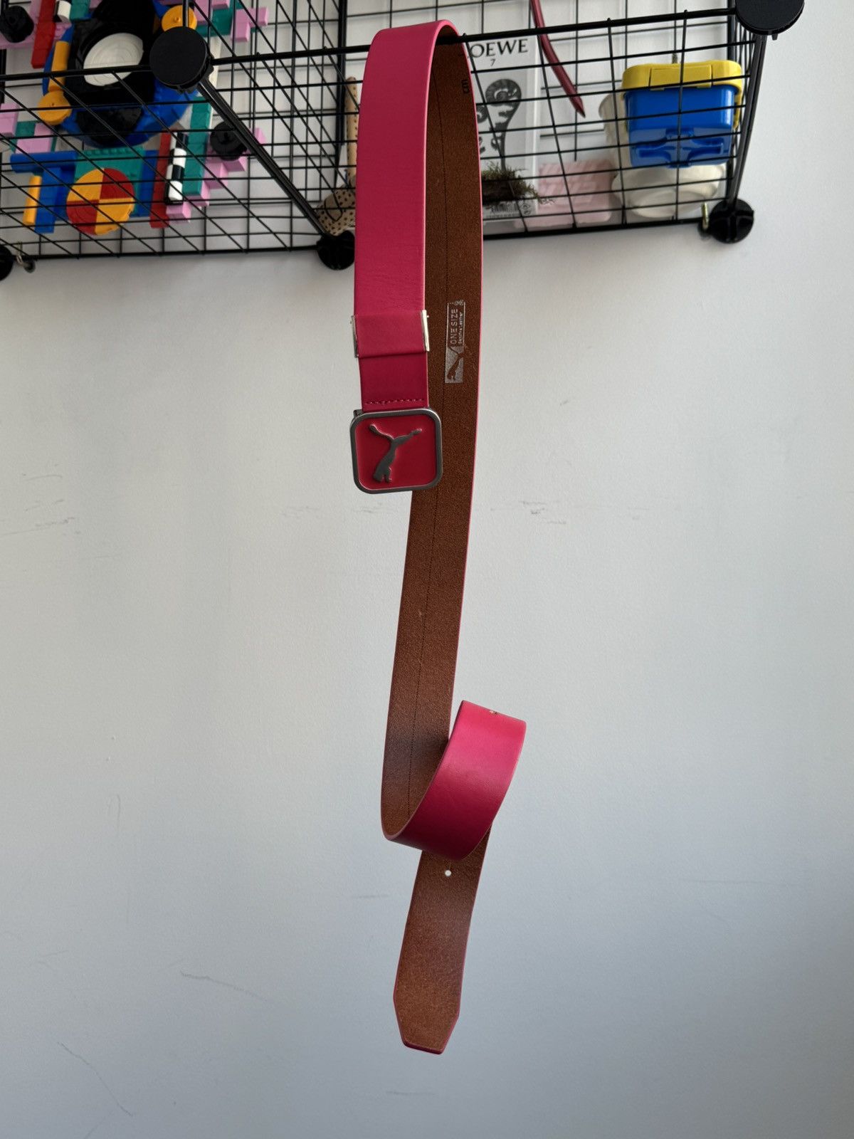 Puma Puma Pink Leather Belt Y2K Size ONE SIZE - 9 Thumbnail