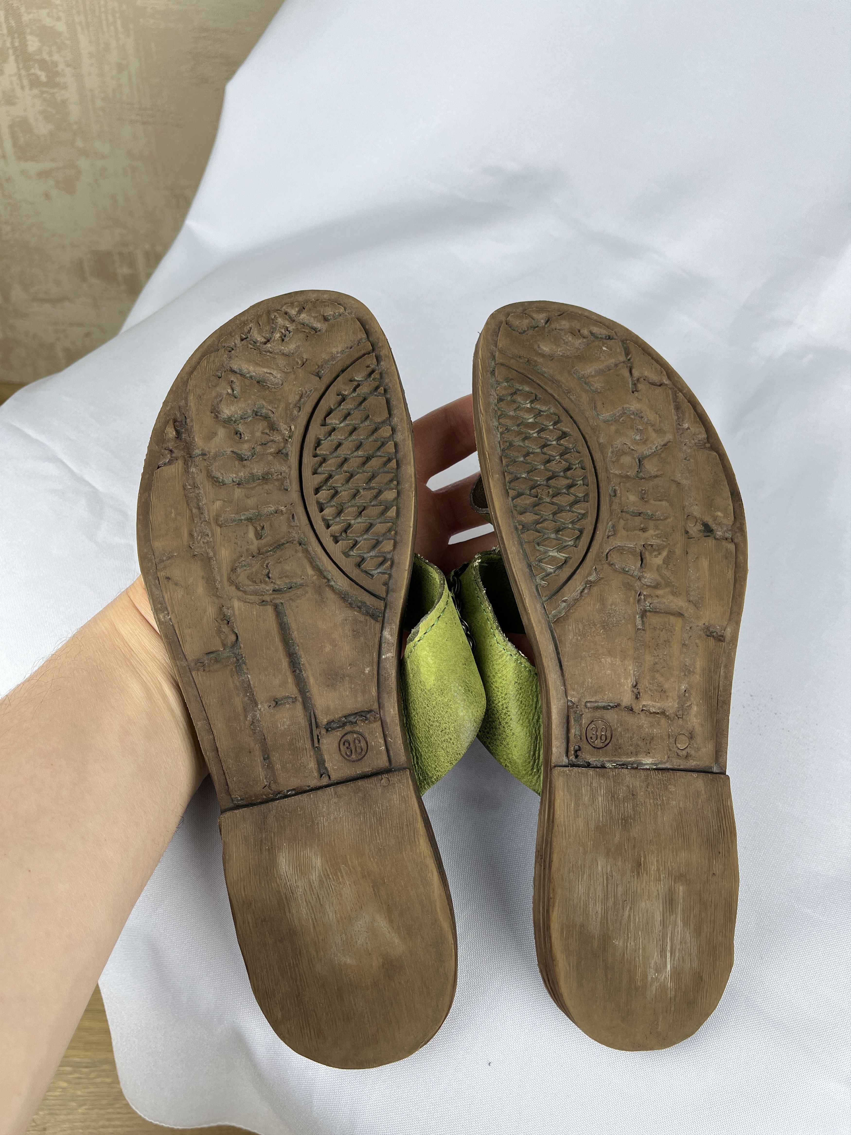A.S.98 Airstep AS 98 Flip Flops Sandals Summer Leather Shoes Size US 8 / IT 38 - 16 Thumbnail
