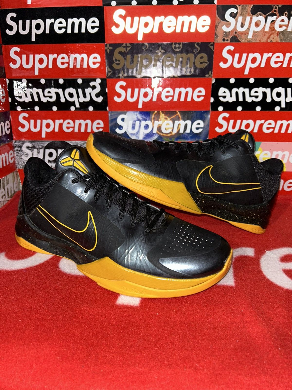Nike Nike Zoom Kobe 5 ID Black Yellow 411773-900 12 NEW nikeID Size US 12 / EU 45 - 1 Thumbnail