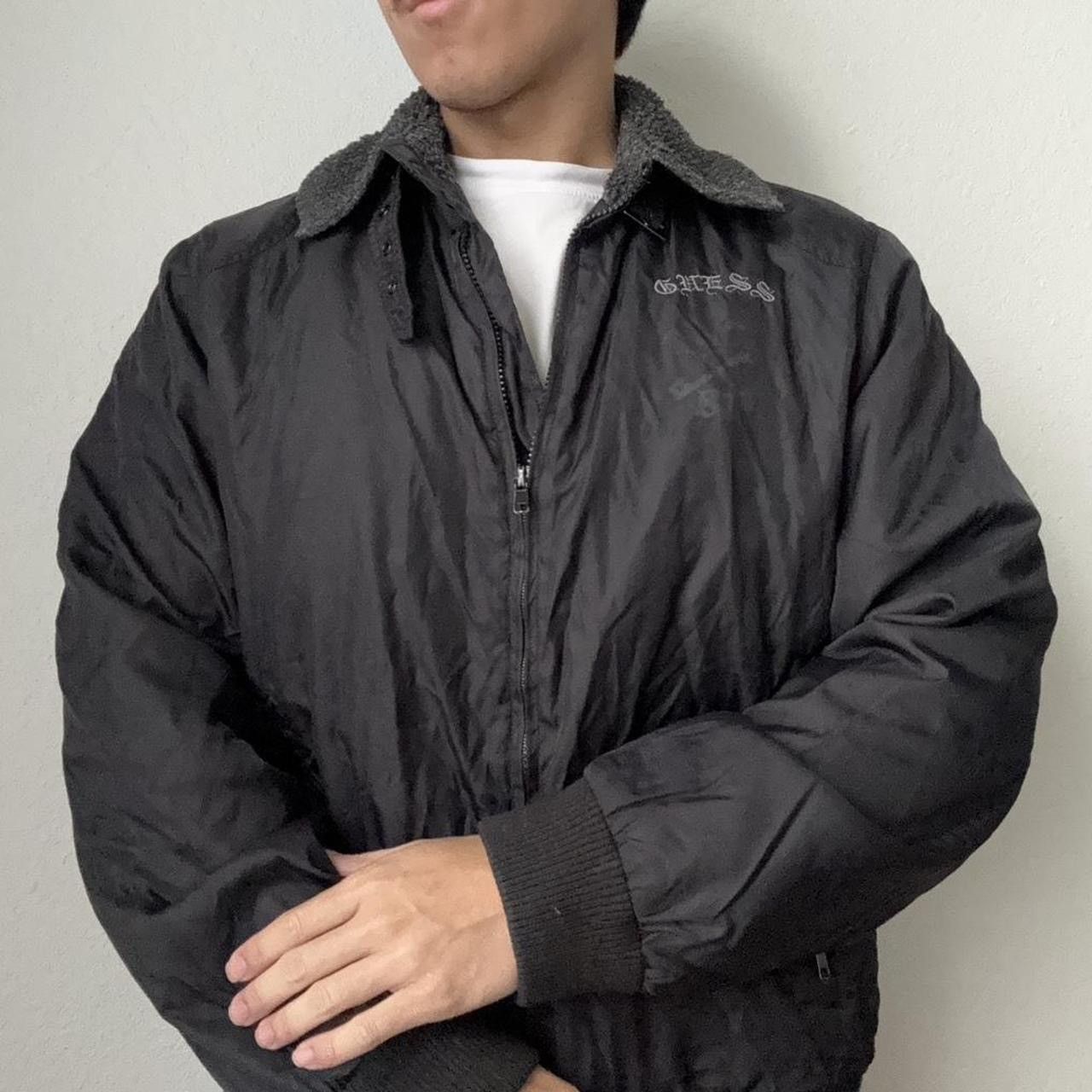 Guess × Vintage Vintage Guess Gothic 1990s Embroided Black Jacket Size US L / EU 52-54 / 3 - 4 Thumbnail