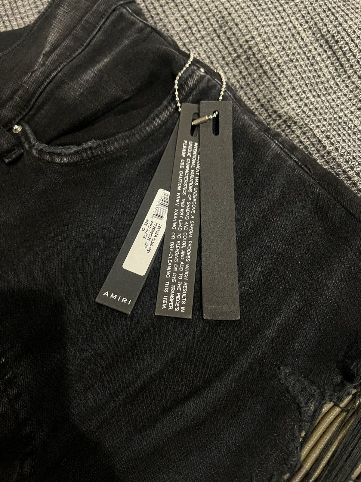 Amiri Amiri Leather Camo MX1 Size US 34 / EU 50 - 9 Thumbnail