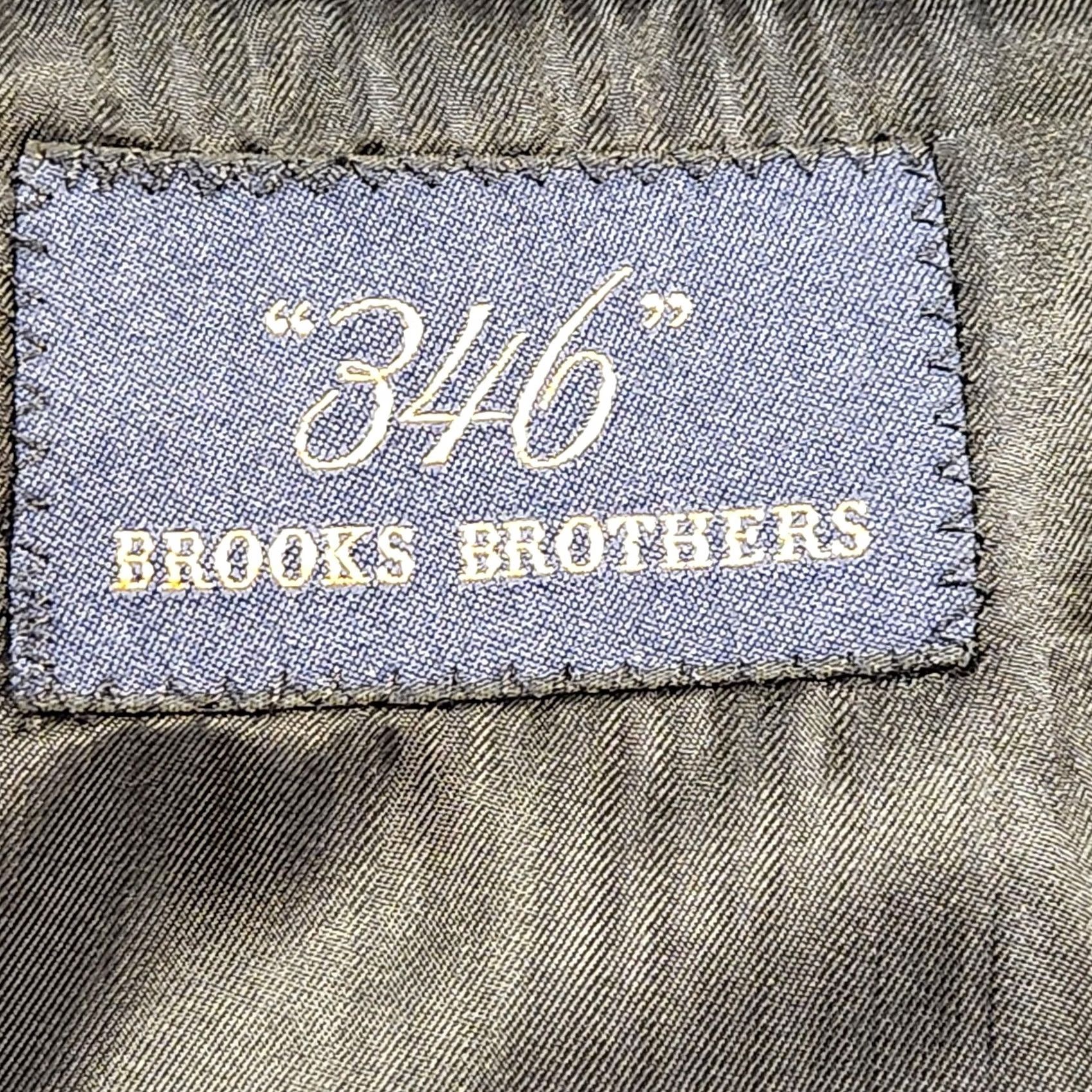 Brooks Brothers VINTAGE Brooks Brothers Blazer Mens 40R Navy Wool Golden Fleece Sport Coat Two-Button Notch Lapel Regular 2 Piece Suit Jacket Mens Brown? Size 40R - 3 Thumbnail