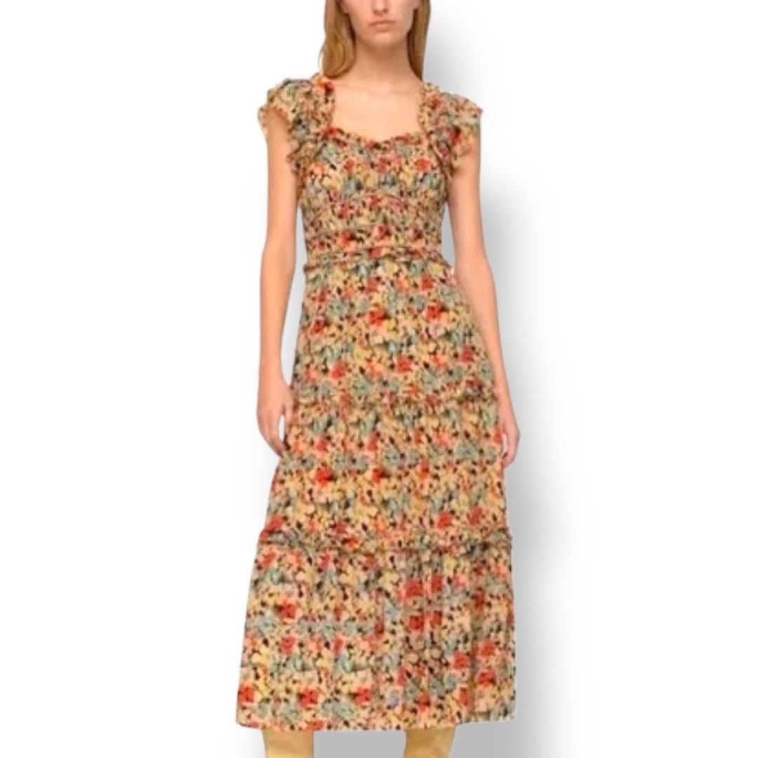 Sea New York Sea New York Ensley Flutter Sleeve Silk Midi Dress Large Size L / US 10 / IT 46 - 15 Thumbnail