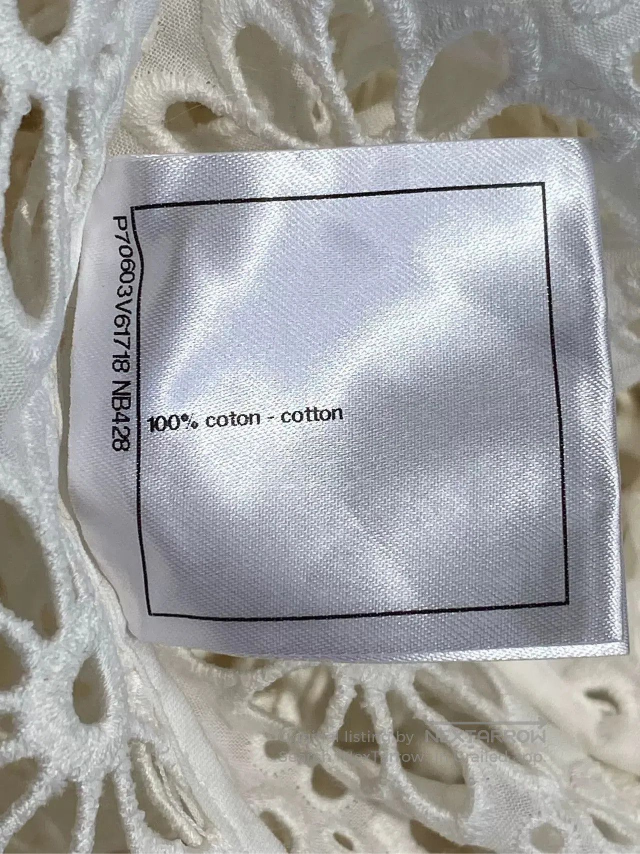 Chanel Chanel 2021 White Openwork Cardigan. Size US XS / EU 42 / 0 - 7 Thumbnail