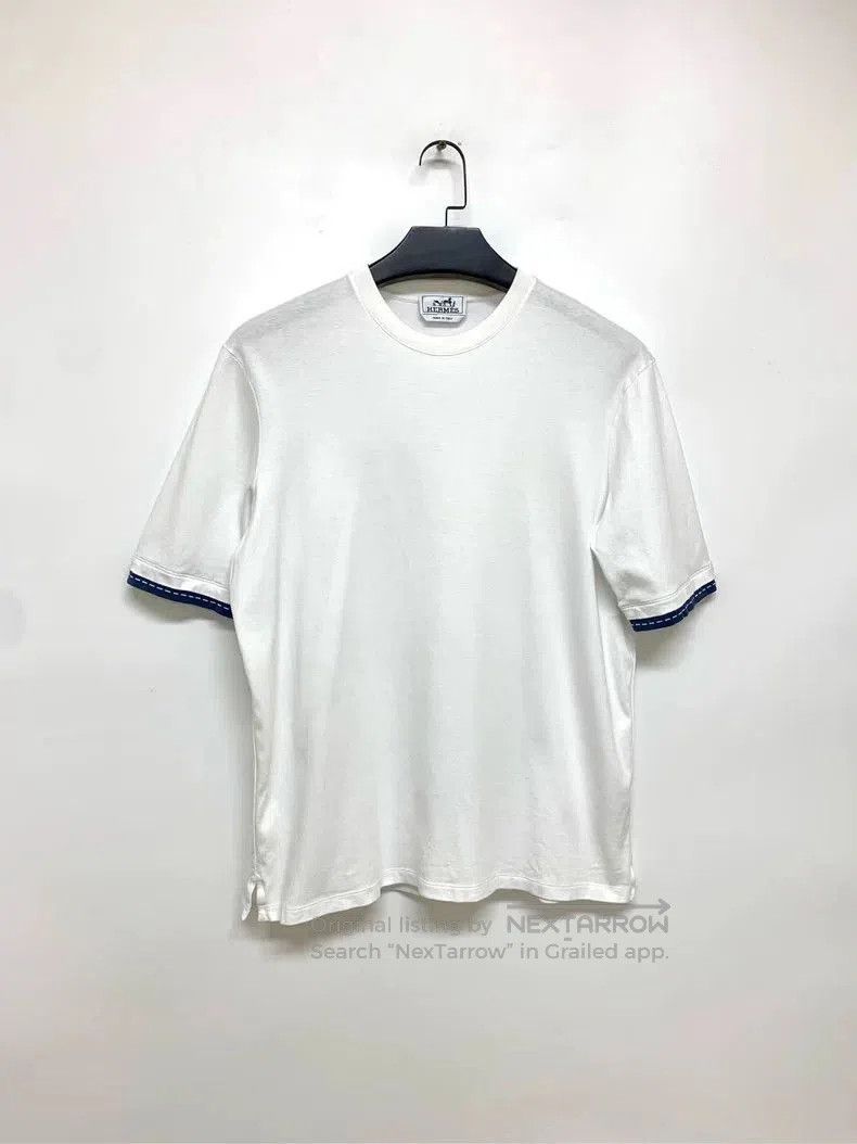 Hermes Hermes Solid Stripe Short Sleeve. Size US L / EU 52-54 / 3 - 1 Thumbnail