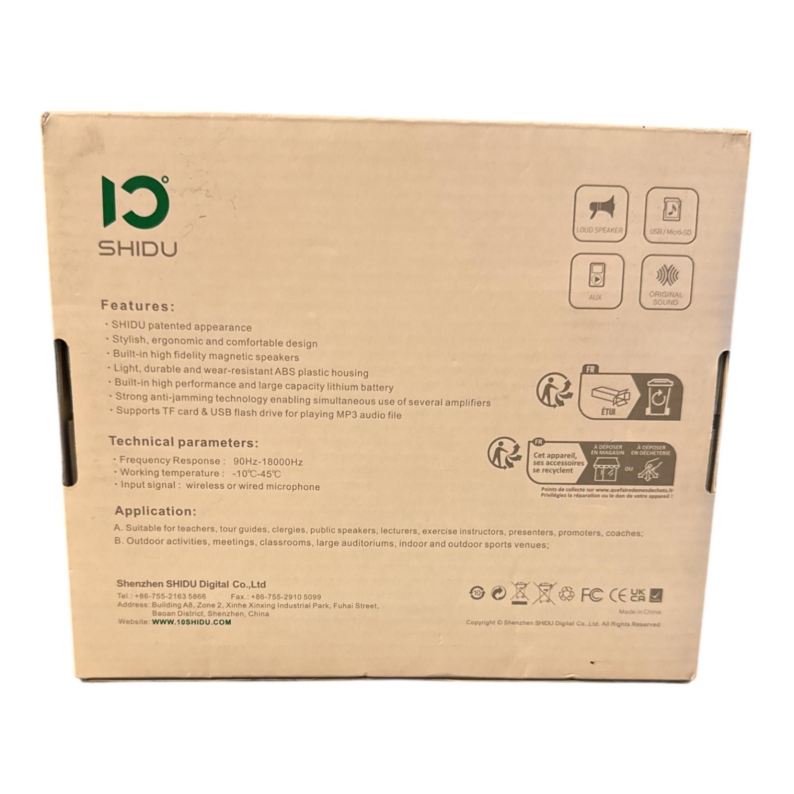 Other SHIDU Original Voice Amplifier with Loud Speaker, MP3 Player Size ONE SIZE - 3 Thumbnail