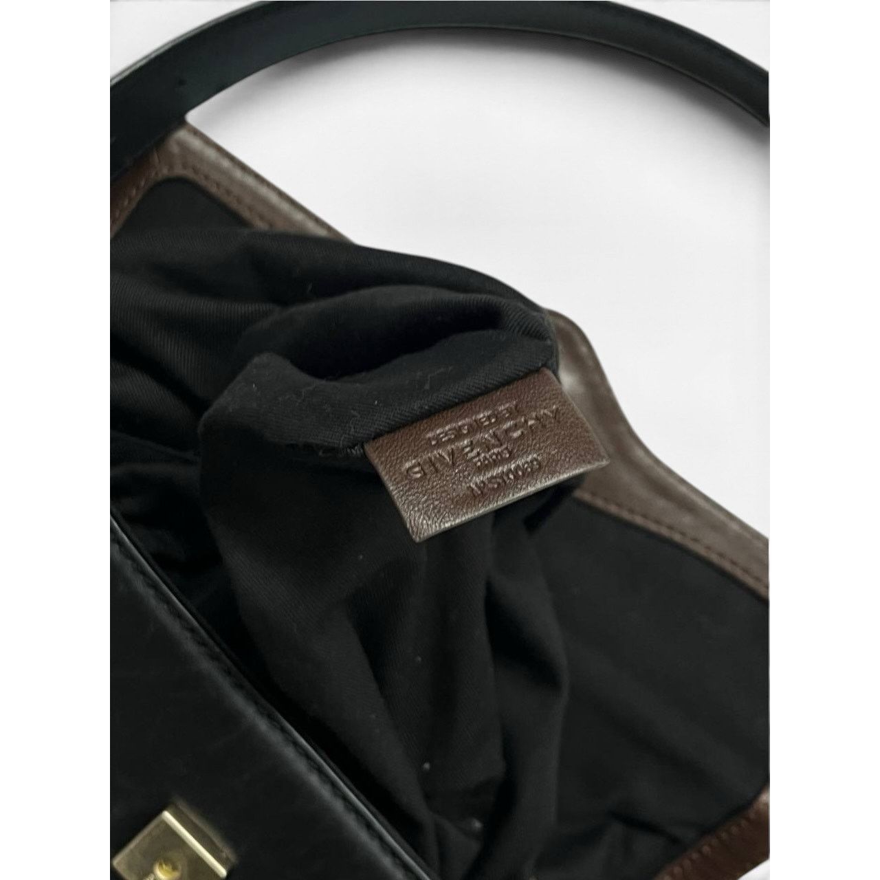Givenchy Givenchy Draped Leather Brown Shoulder Bag Size ONE SIZE - 14 Thumbnail
