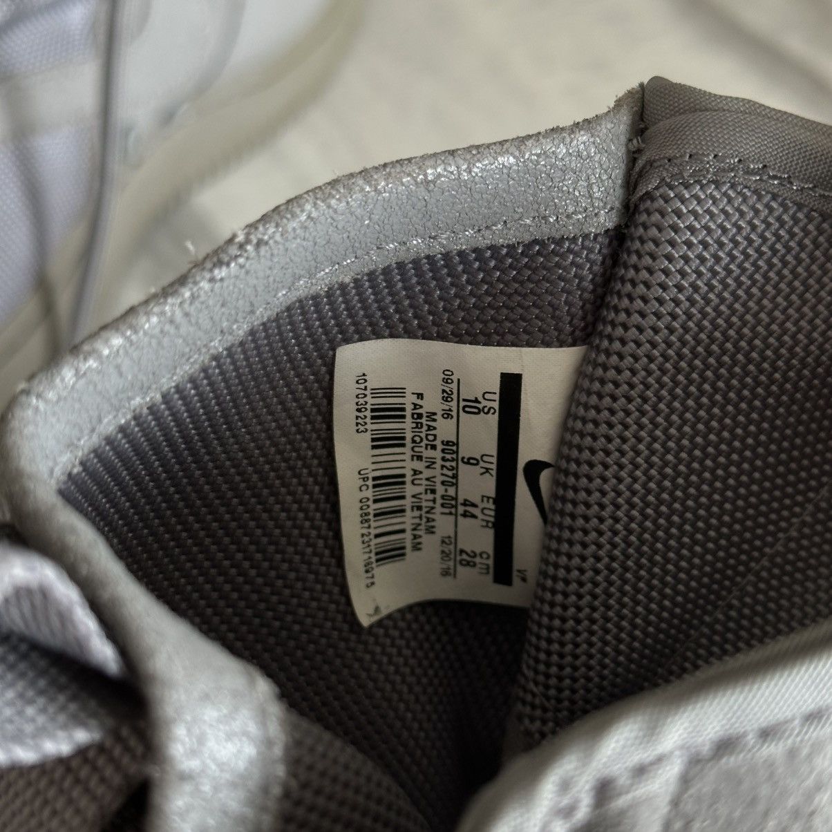 Nike Rare Nike Air Force 1 QS Dust Grey High Top Sneakers Size US 10 / EU 43 - 8 Thumbnail