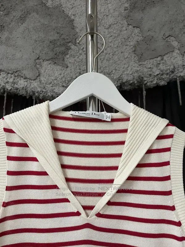 Dior Dior Striped Summer Sleeveless Top for Women . Size XXS / US 00 / IT 34 - 4 Thumbnail