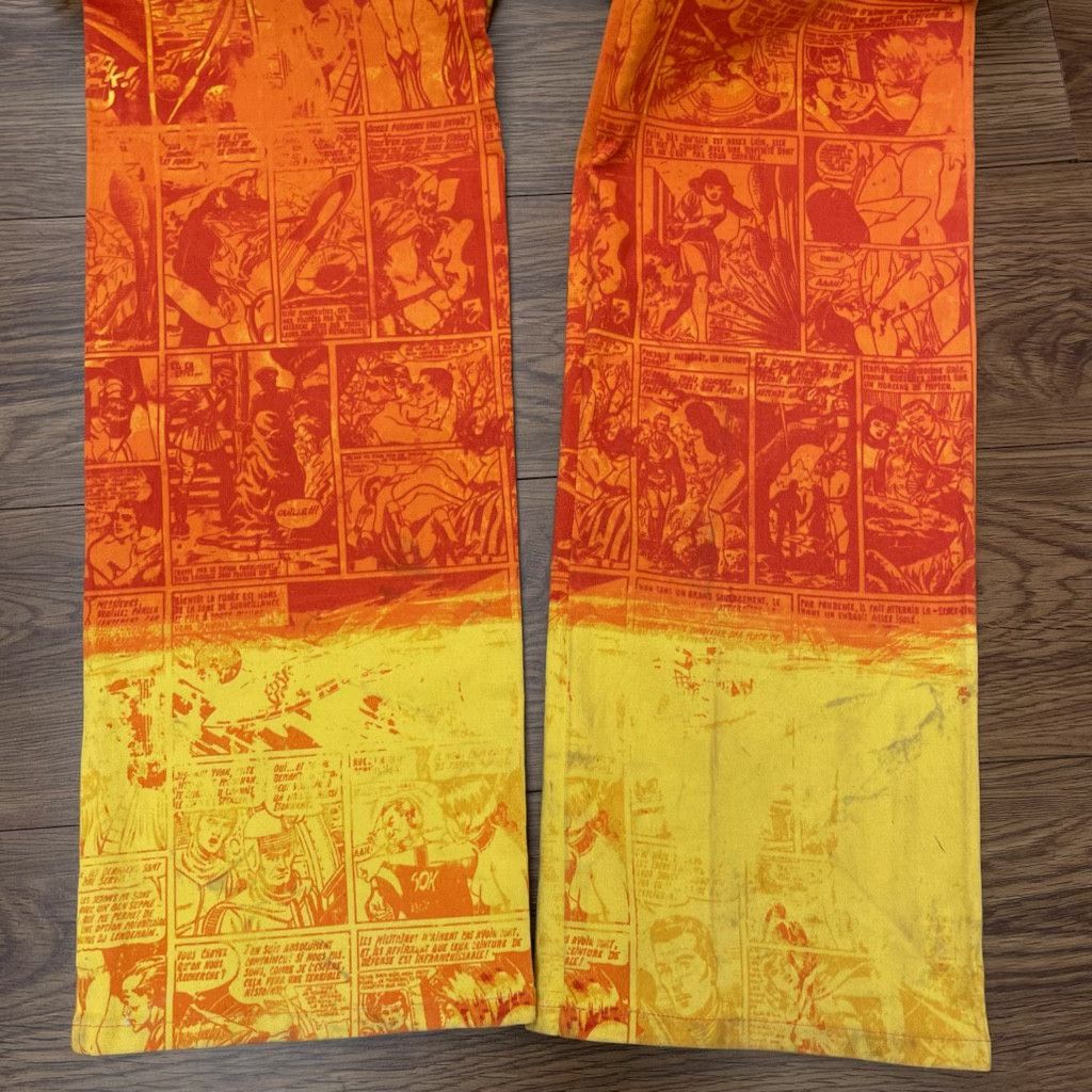 Jean Paul Gaultier 1995 Jean Paul Gaultier Comic Print Pants Size US 32 / EU 48 - 3 Thumbnail