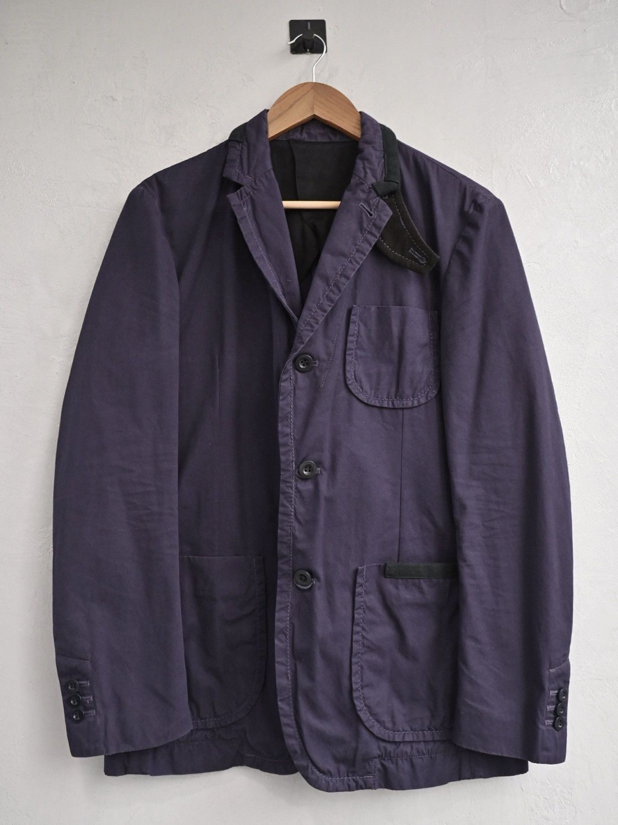 Sacai Sacai Navy Hybrid Workwear Set Size US M / EU 48-50 / 2 - 1 Thumbnail