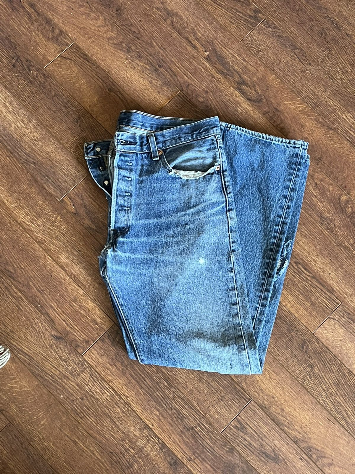 Levi's × Levi's Vintage Clothing × Vintage Vintage Button Fly Levis Jeans 34/32 Size US 34 / EU 50 - 4 Thumbnail