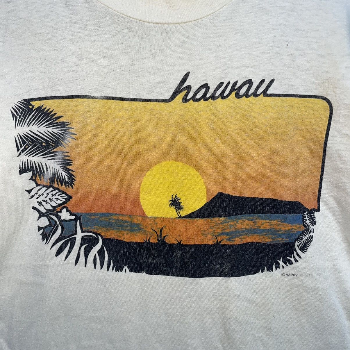 Vintage Vintage 90s Hawaii T-Shirt Size US M / EU 48-50 / 2 - 2 Thumbnail