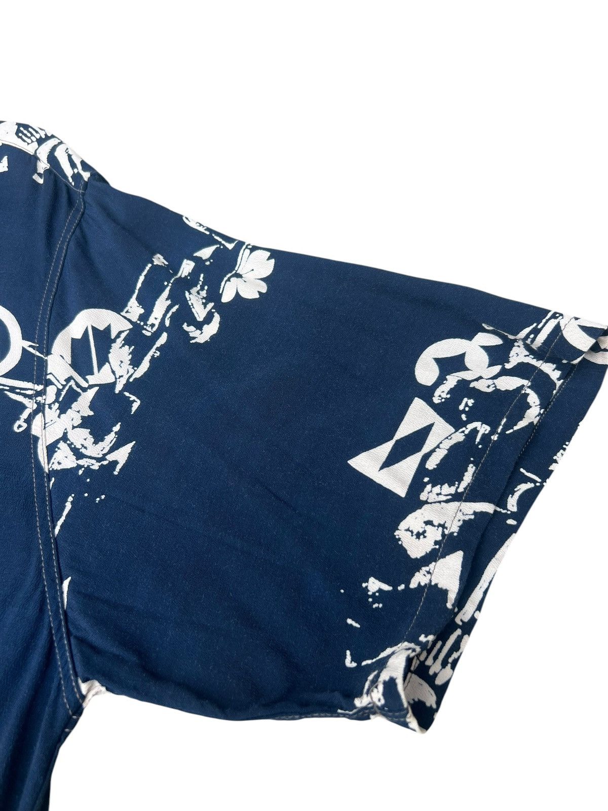 Blue Blue Japan Blue Blue Special Okra Indigo Dyed Hawaiian Shirt Size 4 Size US XL / EU 56 / 4 - 10 Thumbnail